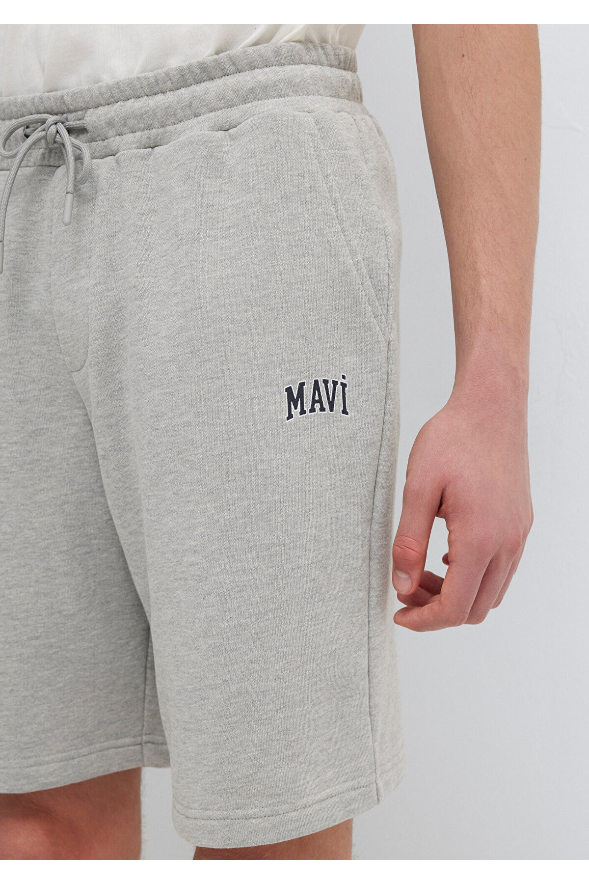 Mavi  Logo Baskılı Gri Şort 0410224-80018 - Görsel 6