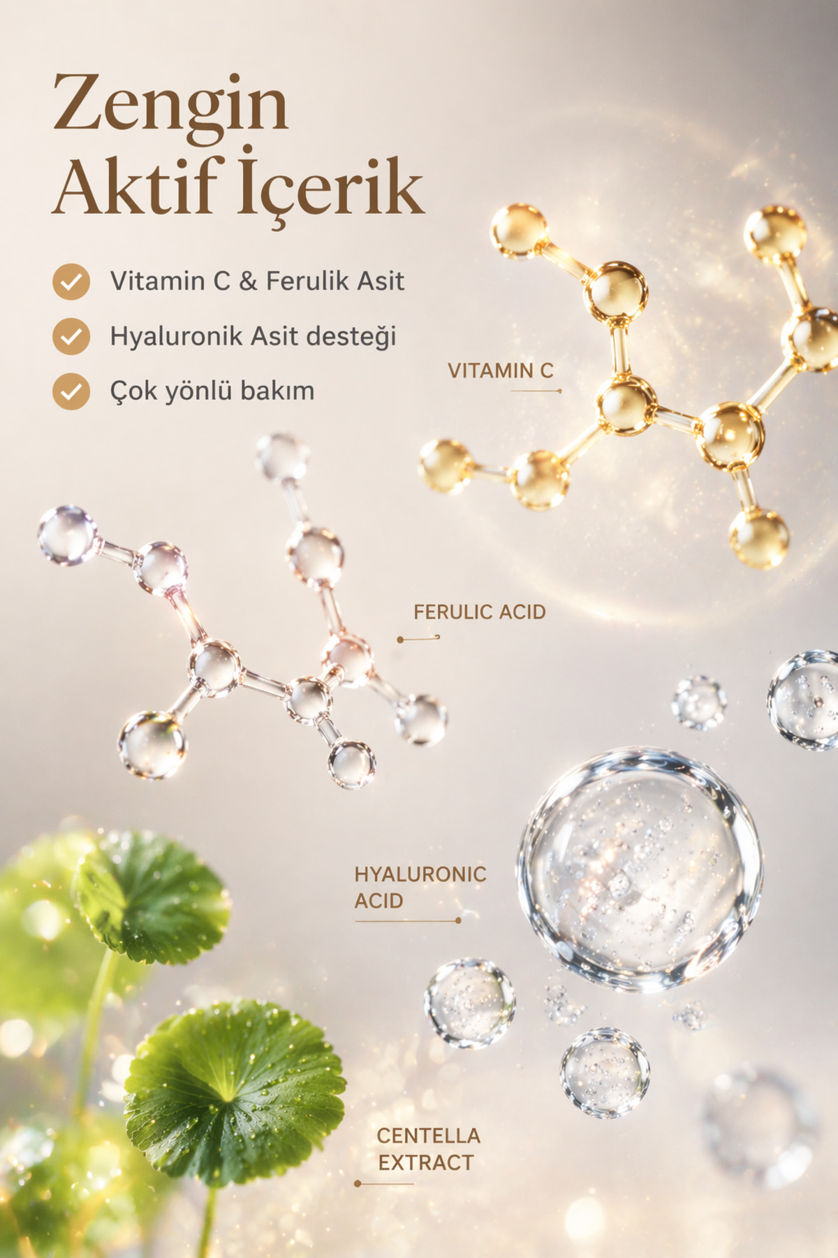 Vitamin C Serum %12 | Aydınlatıcı Ton Eşitleyici | Ferulik Asit & Hyaluronik Asit | Cilt Bakımı — TYCOHDPECN169424679430476 — تصویر 6 از 6