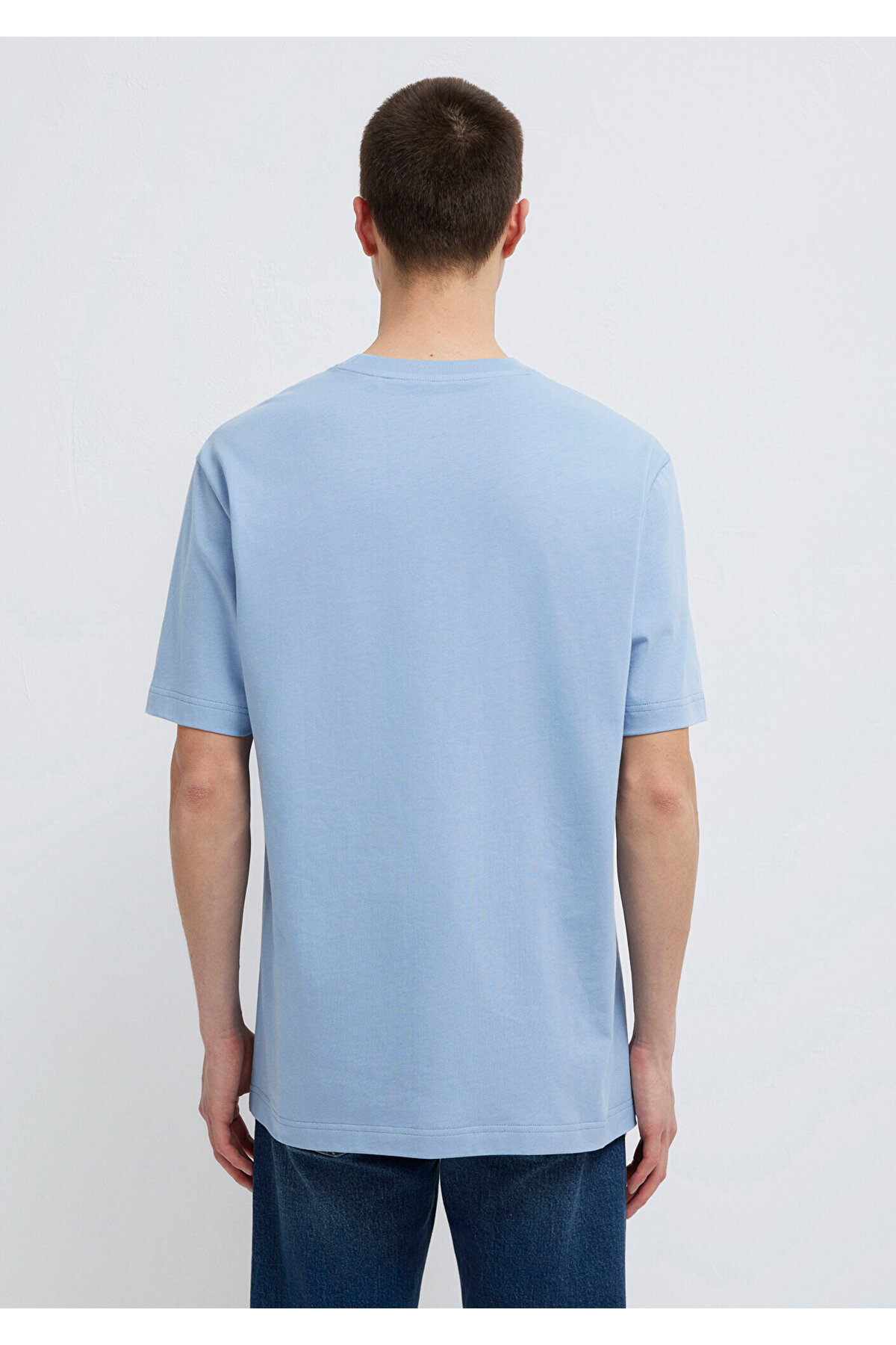 Mavi  Pro Tişört Loose Fit / Bol Rahat Kesim 0613443-91590 - Görsel 7