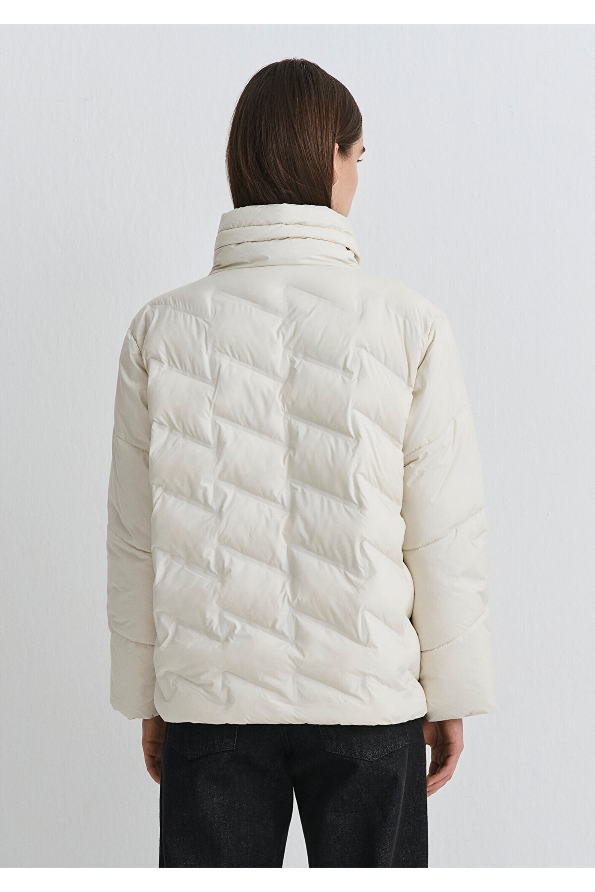 Mavi  Dik Yaka Kadın Mont M1110714-86412 - Görsel 5