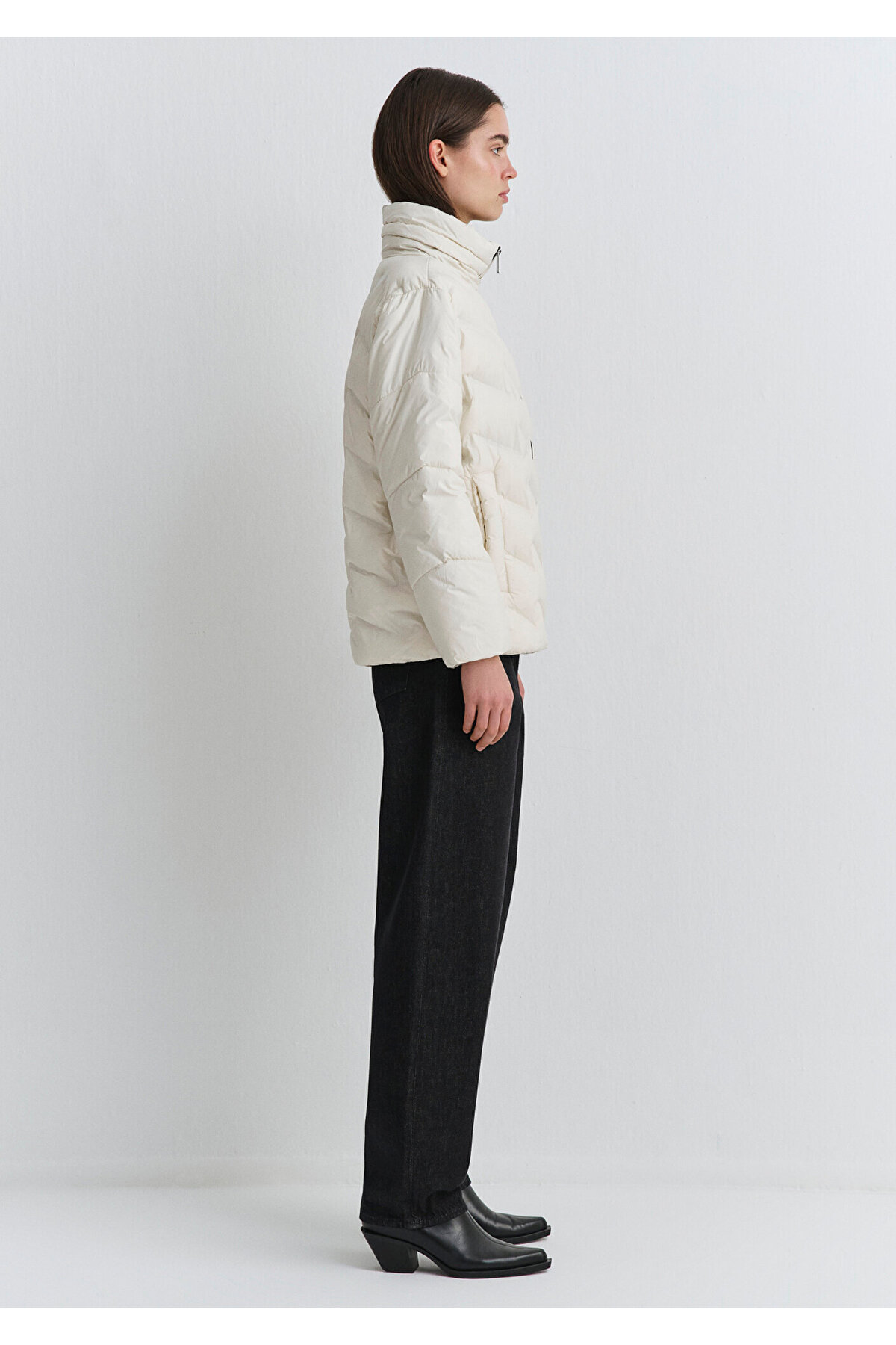 Mavi  Dik Yaka Kadın Mont M1110714-86412 - Görsel 6