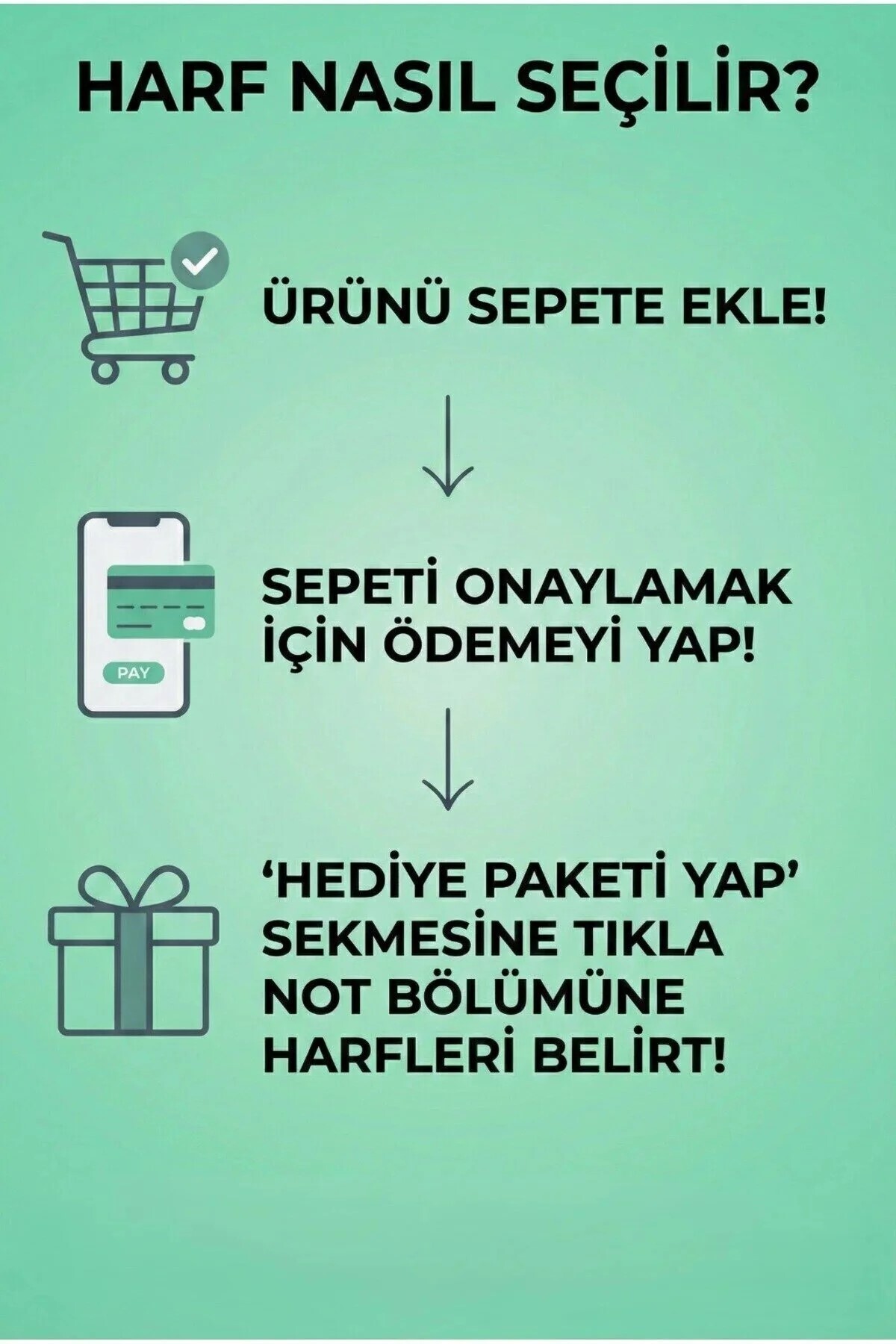 GrandeAccessory Harfli Paslanmaz Kararmaz Çelik Bileklik (1 Adet Harfli 1 Adet Harfsiz Bileklik) görsel 2