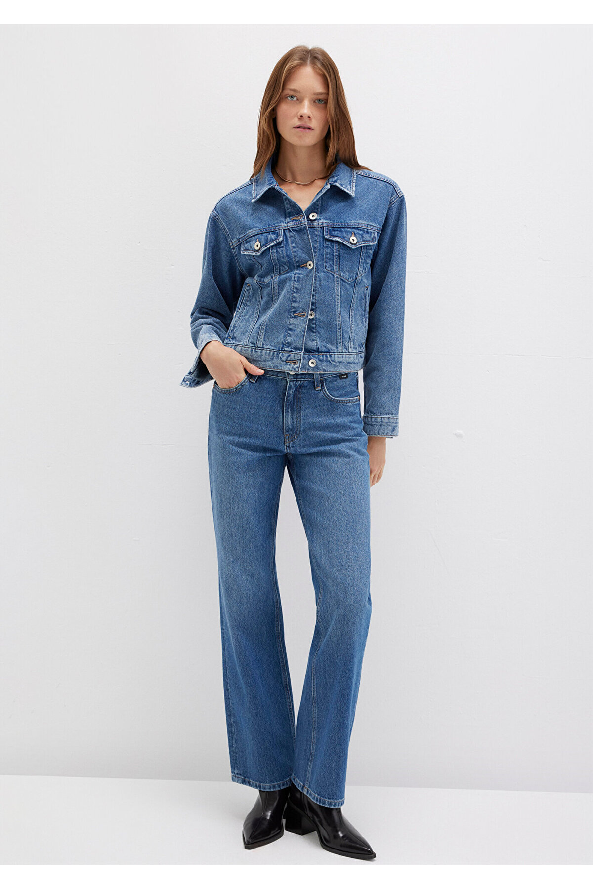 Mavi  Megi Mavi Premium Indigo Mavisi Jean Ceket 1110389-89162 - Görsel 3