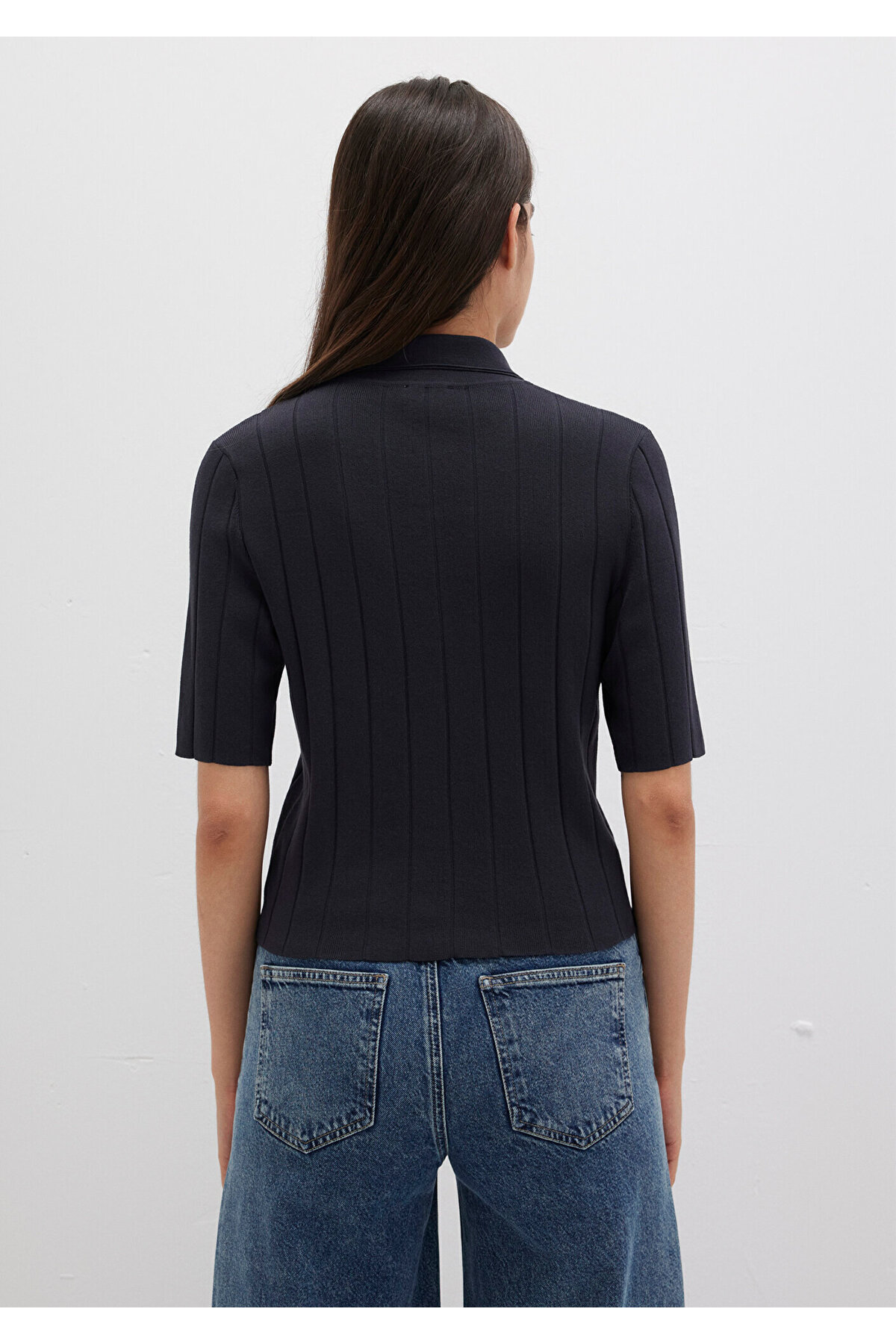 Mavi  Lacivert Triko Polo 1710682-89101 - Görsel 4