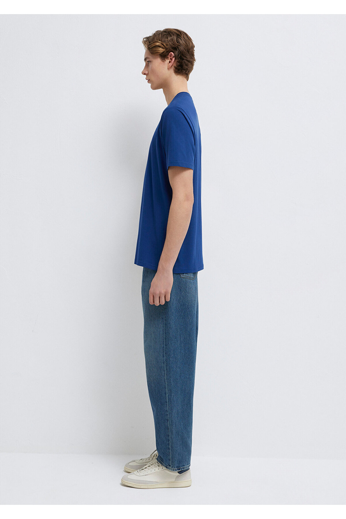 Mavi  Miav Baskılı Tişört Regular Fit / Normal Kesim 067153-70722 - Görsel 4
