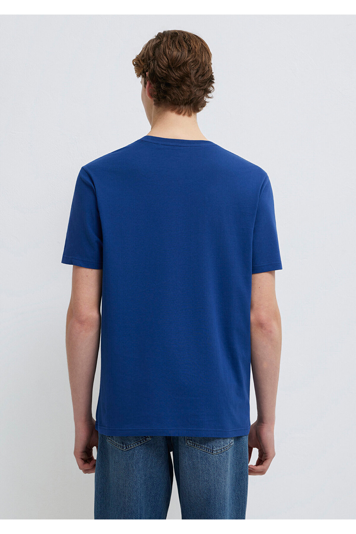 Mavi  Miav Baskılı Tişört Regular Fit / Normal Kesim 067153-70722 - Görsel 5