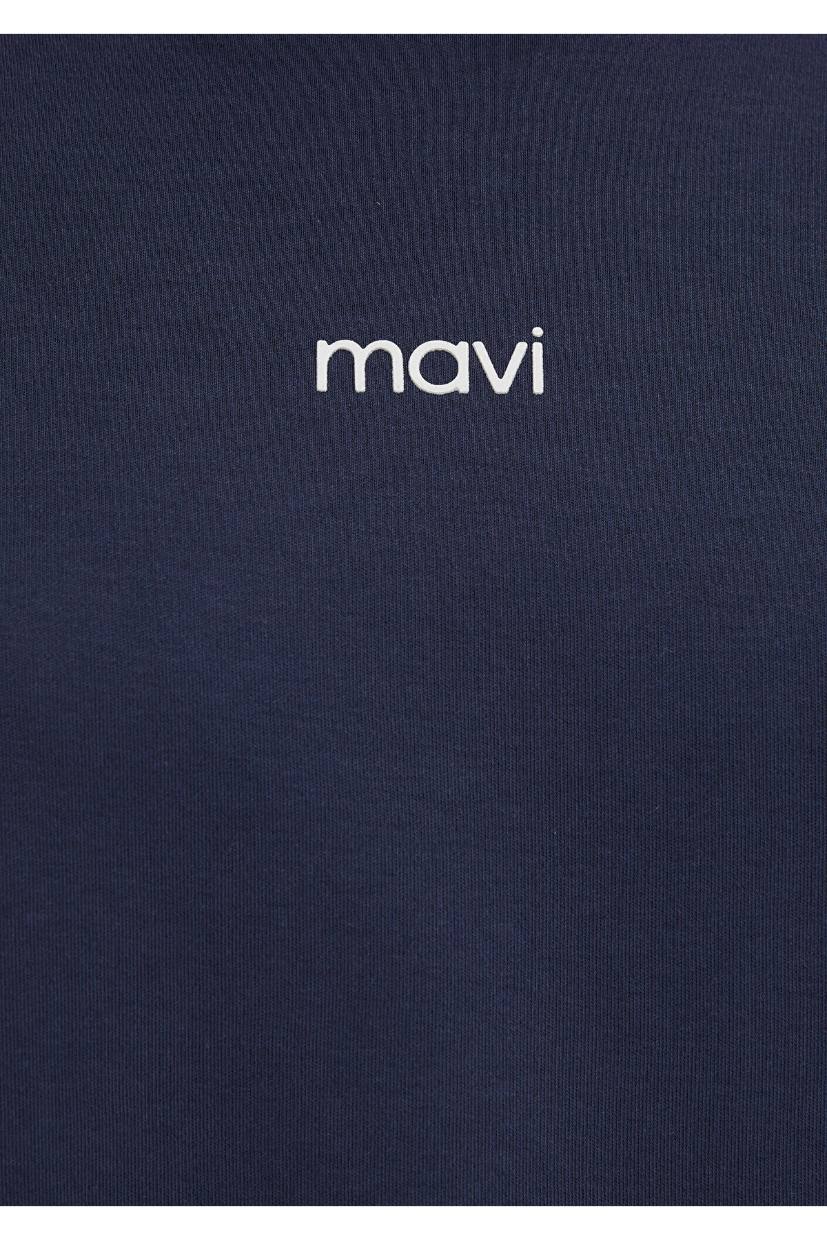 Mavi  Logo Baskılı İnterlok Lacivert Tişört Loose Fit / Bol Rahat Kesim 1612829-85315 - Görsel 8