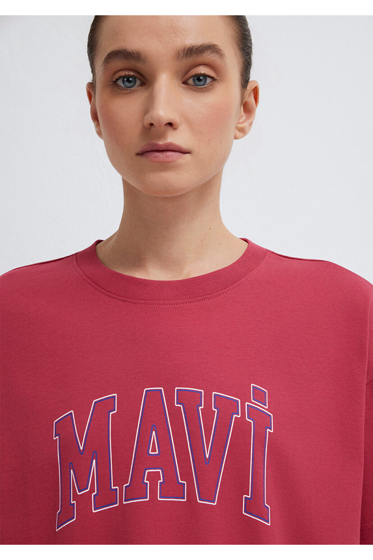 Mavi  Logo Baskılı Pembe Tişört Regular Fit / Normal Kesim 1611193-70931 - Görsel 6
