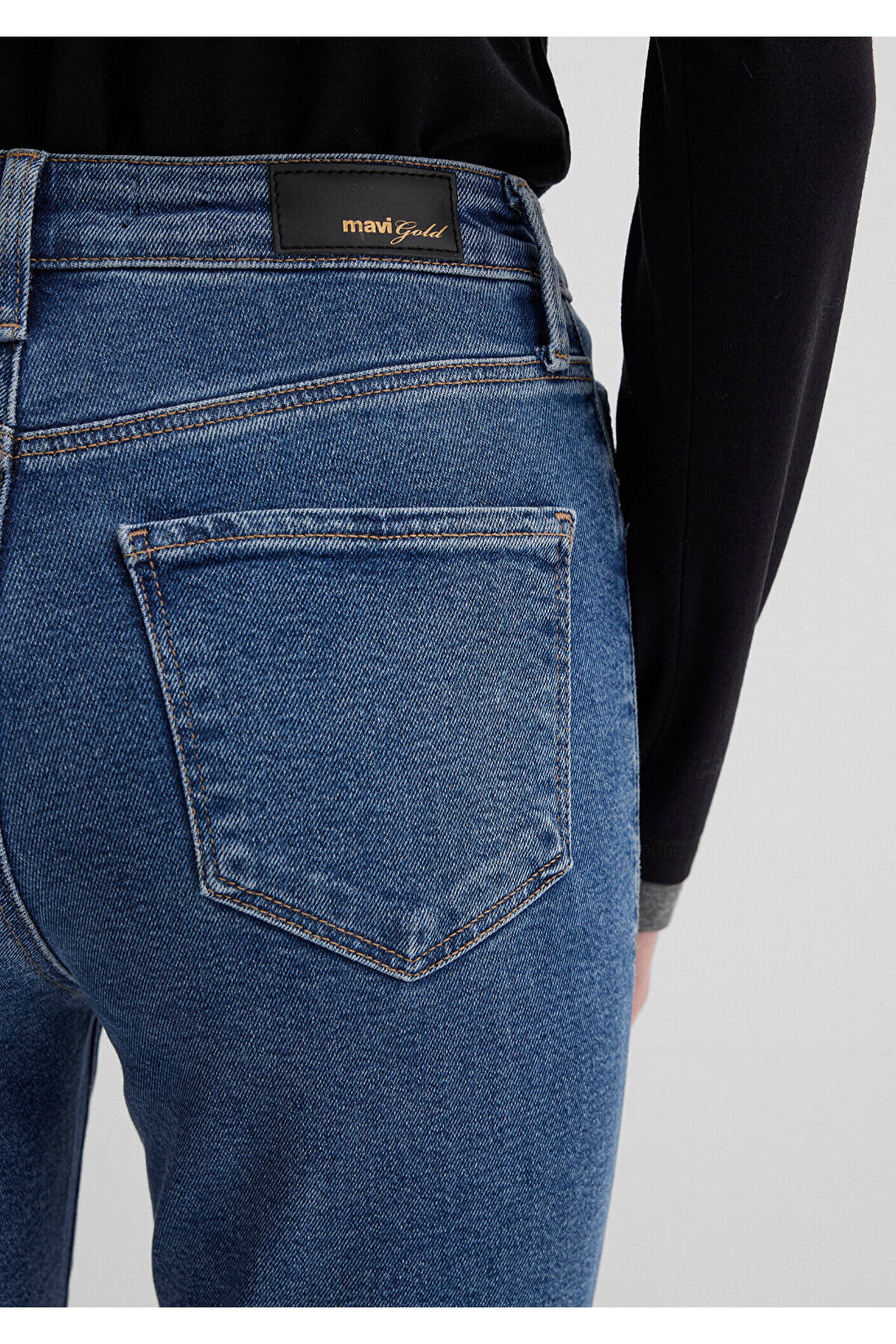 Mavi  Serenay Gold Shape Vintage Indigo Mavisi Jean Pantolon 100980-82194 - Görsel 6