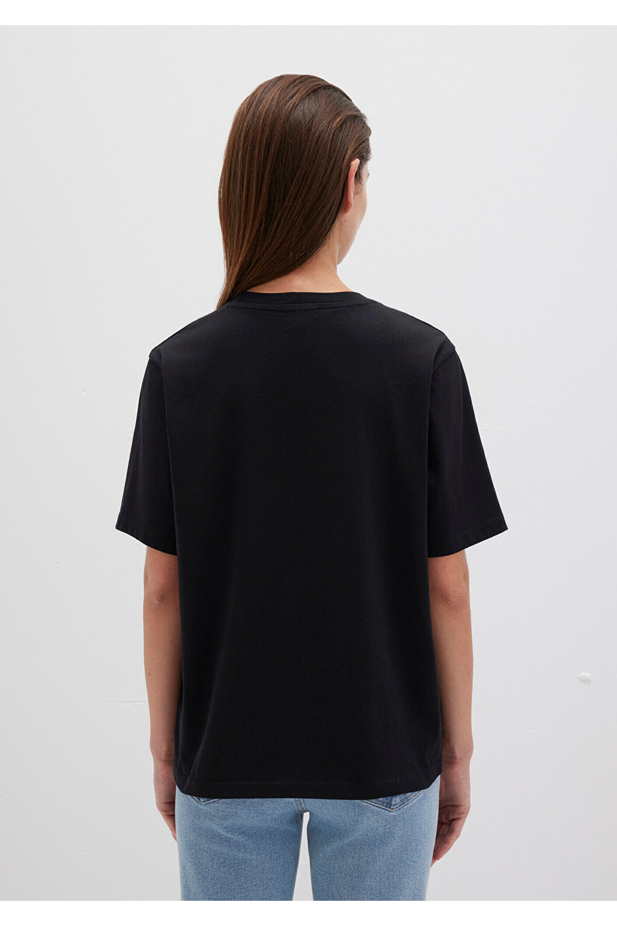 Mavi  Logo Baskılı Siyah Tişört Regular Fit / Normal Kesim 1611594-900 - Görsel 4
