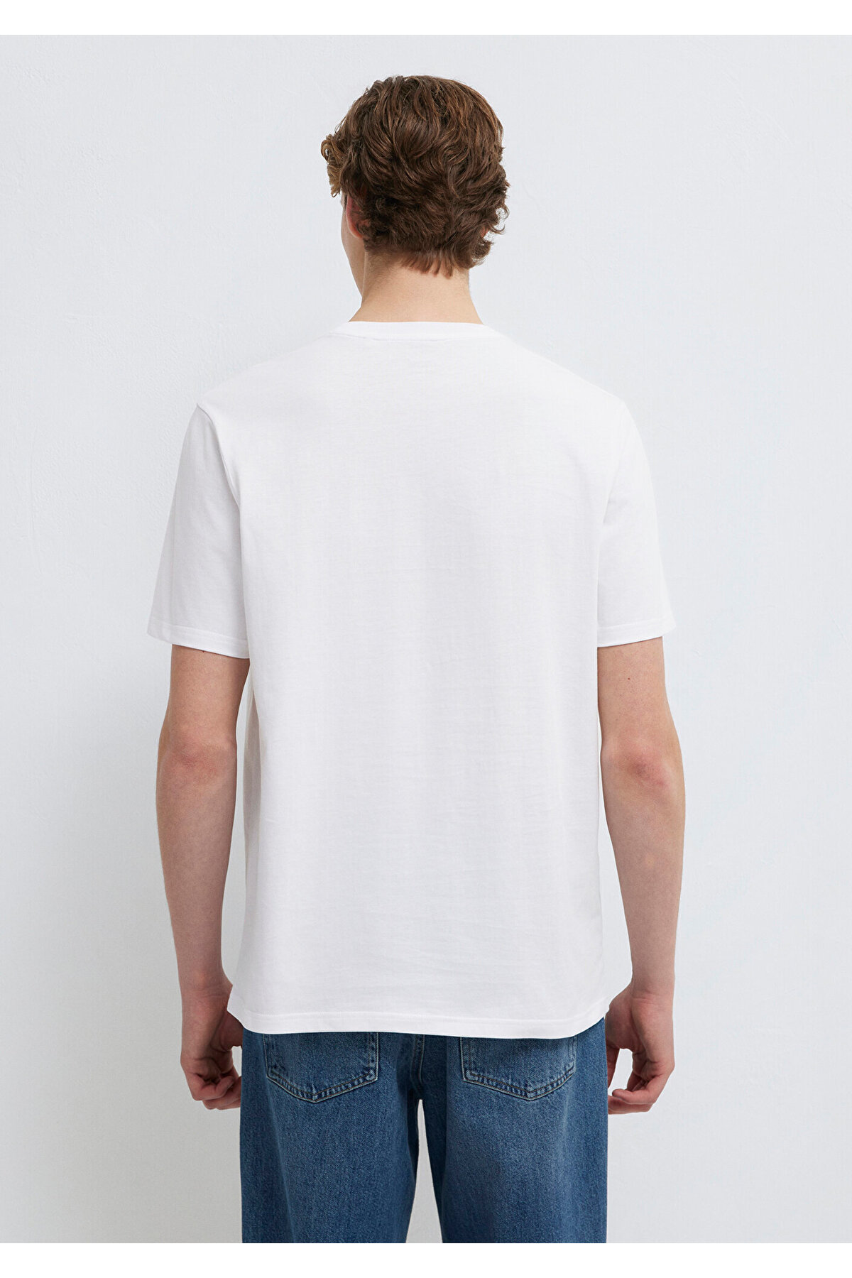 Mavi  Miav Baskılı Beyaz Tişört Regular Fit / Normal Kesim 067153-620 - Görsel 5