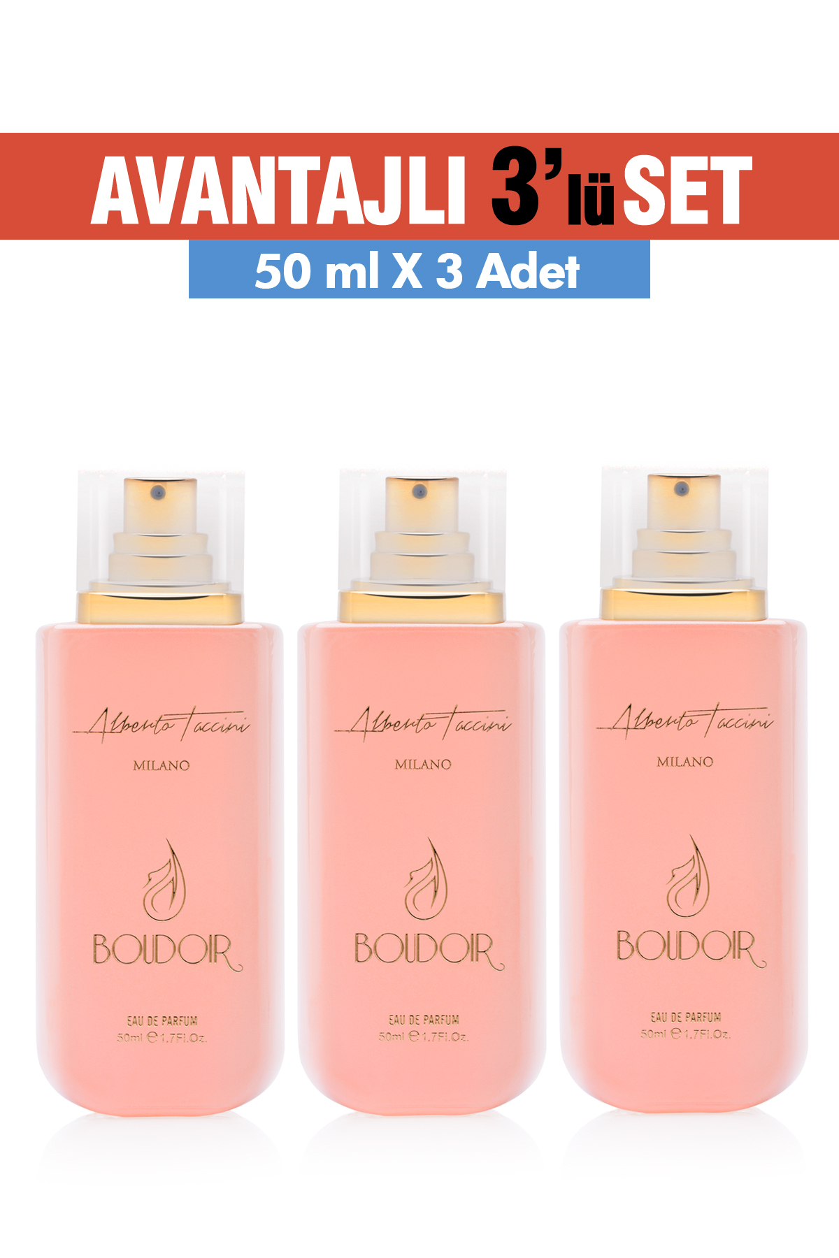 Alberto Taccini 3'Lü Set Boudoir Kadın Parfüm 50 ml - Fiyatı
