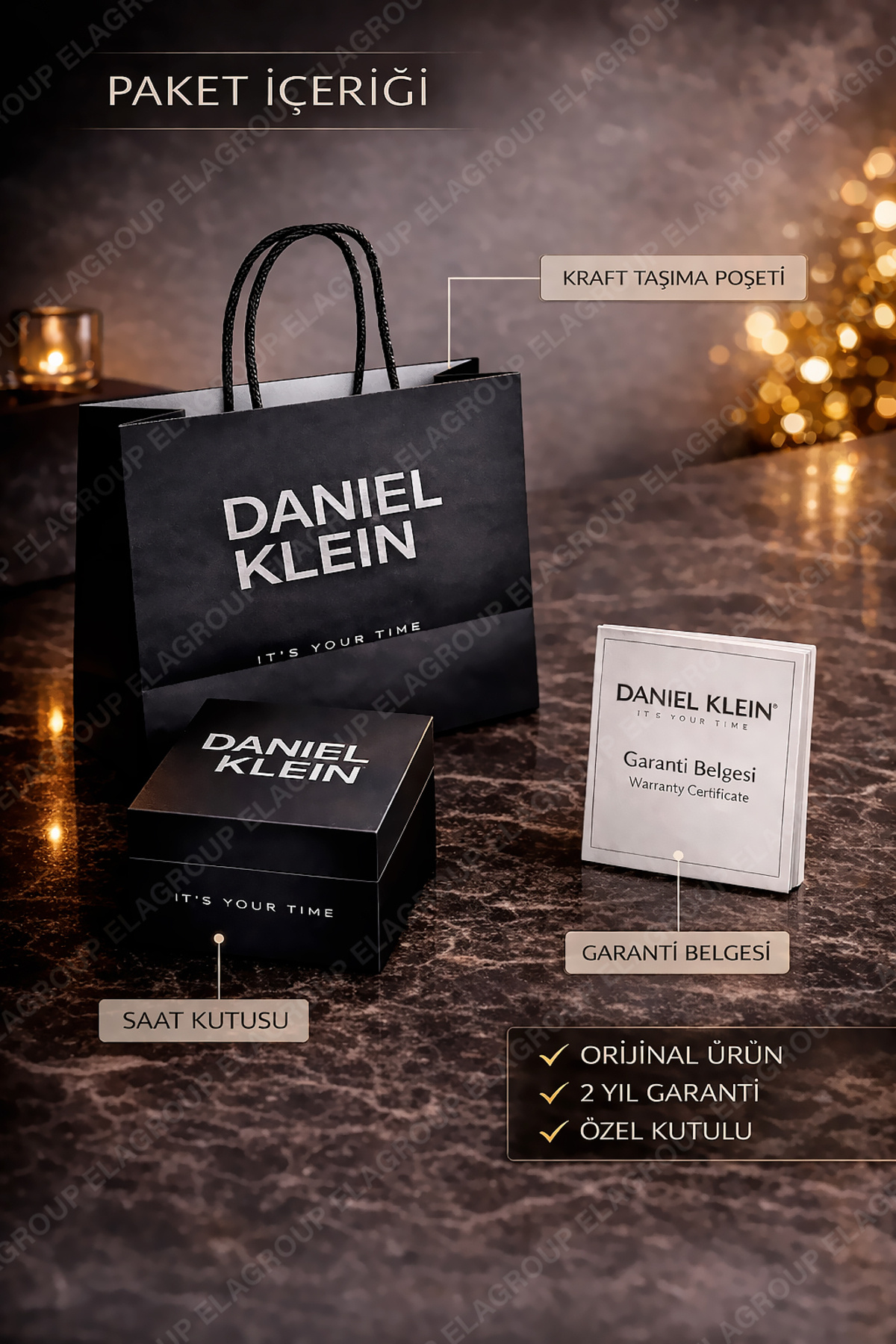 Daniel Klein  Hediyelik Orijinal Erkek Kol Saati 3 Atm Su Geçirmez Gümüş Renk Çelik Kordon Dke2023c1 - Görsel 8