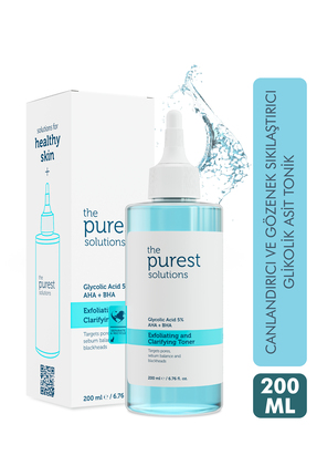 The Purest Solutions Canlandırıcı ve Gözenek Sıkılaştırıcı Glikolik Asit Toni...