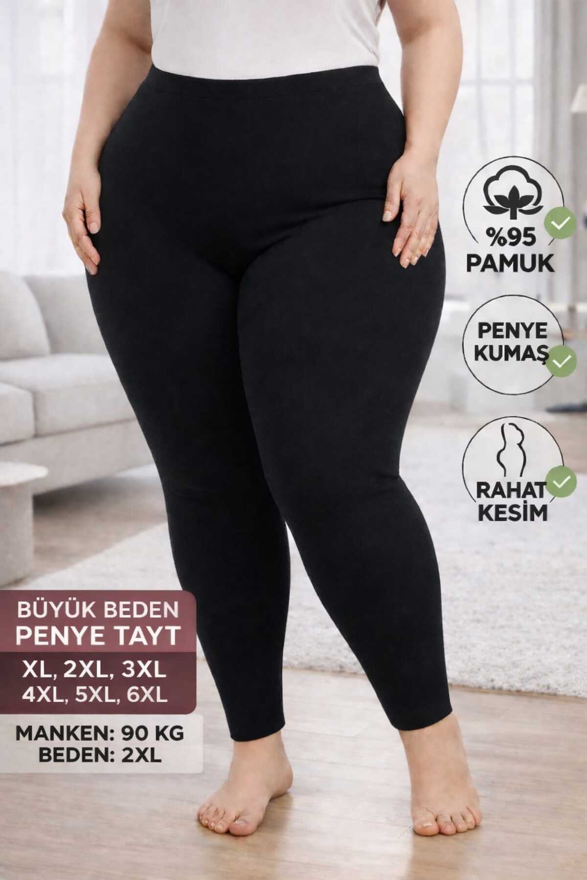 Medament  BÜYÜK BEDEN AĞLI PENYE TAYT ( EXTRA BÜYÜK BEDEN) RAHAT KALIP, YÜKSEK BEL.