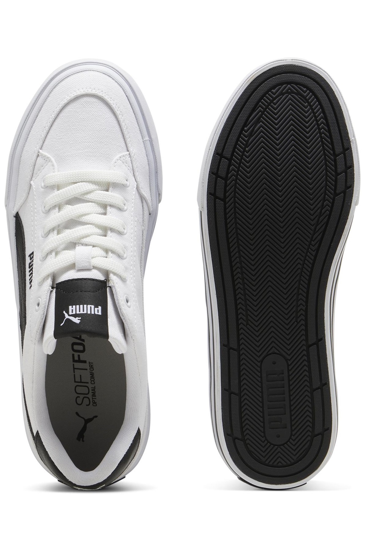 Puma  Court Classic Vulc FS 396353 Unisex Spor Ayakkabı BEYAZ-SİYAH - Görsel 7