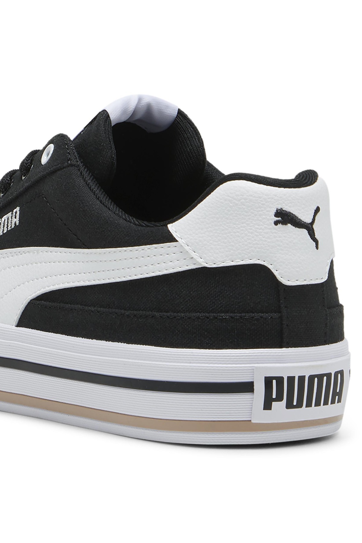 Puma  Court Classic Vulc FS 396353 Unisex Spor Ayakkabı SİYAH-BEYAZ - Görsel 6