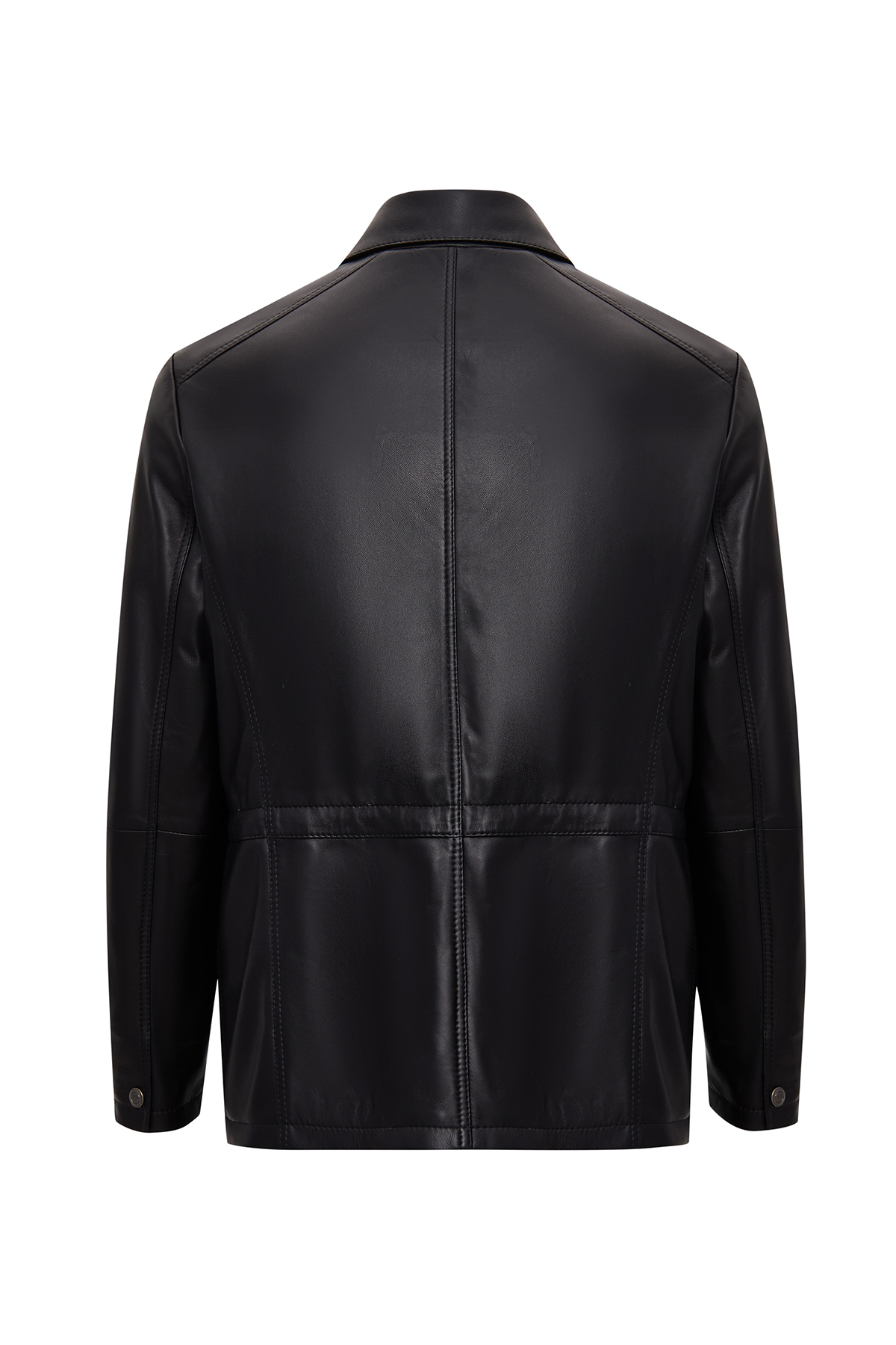 Derimod  Salah Erkek Siyah Gömlek Yaka Deri Mont 25WGD6585U4 - Görsel 5