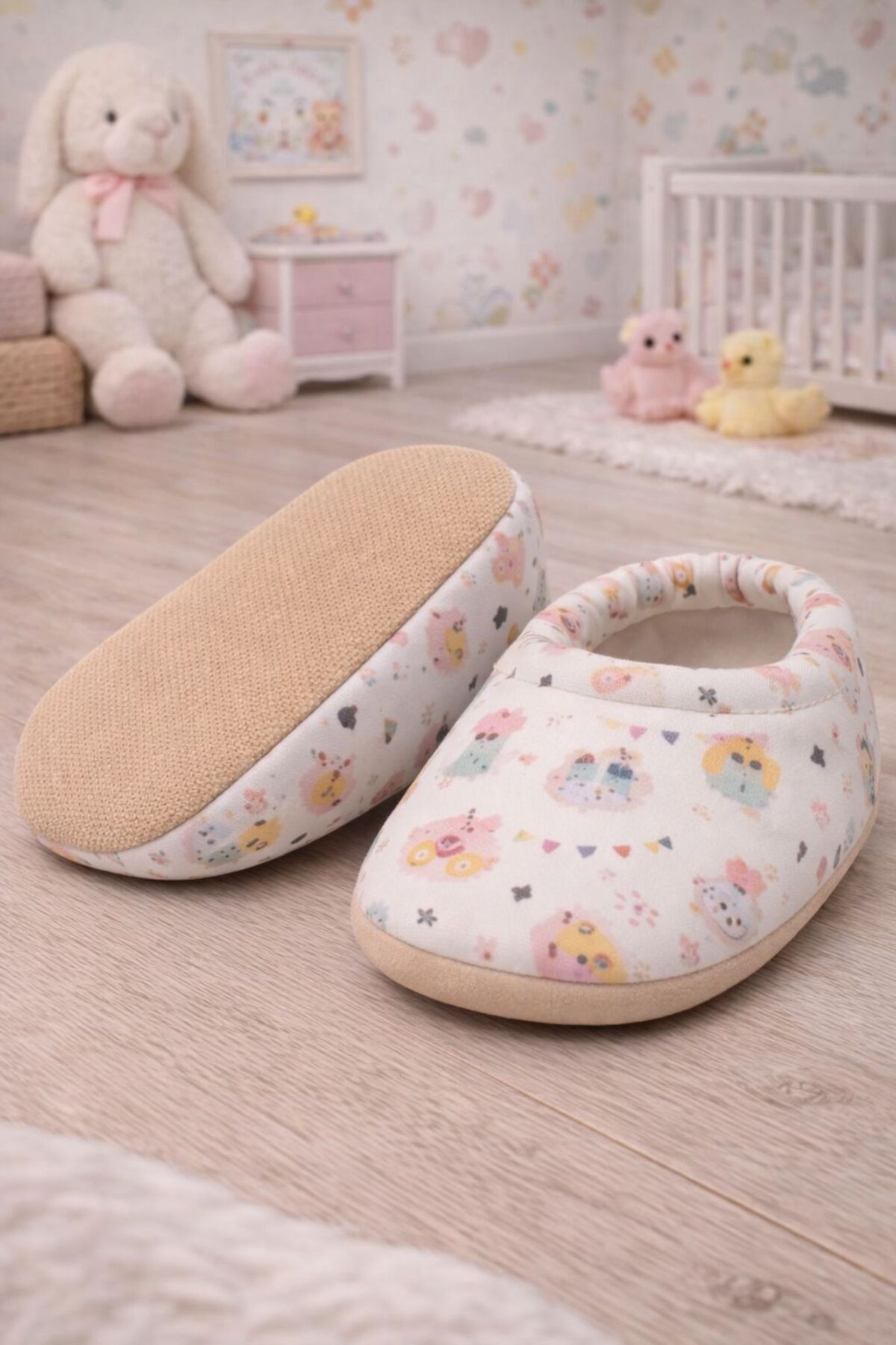Non-Slip/ Patterned Cotton Summer Baby Shoes / Nursery Shoes /Flexible and Soft