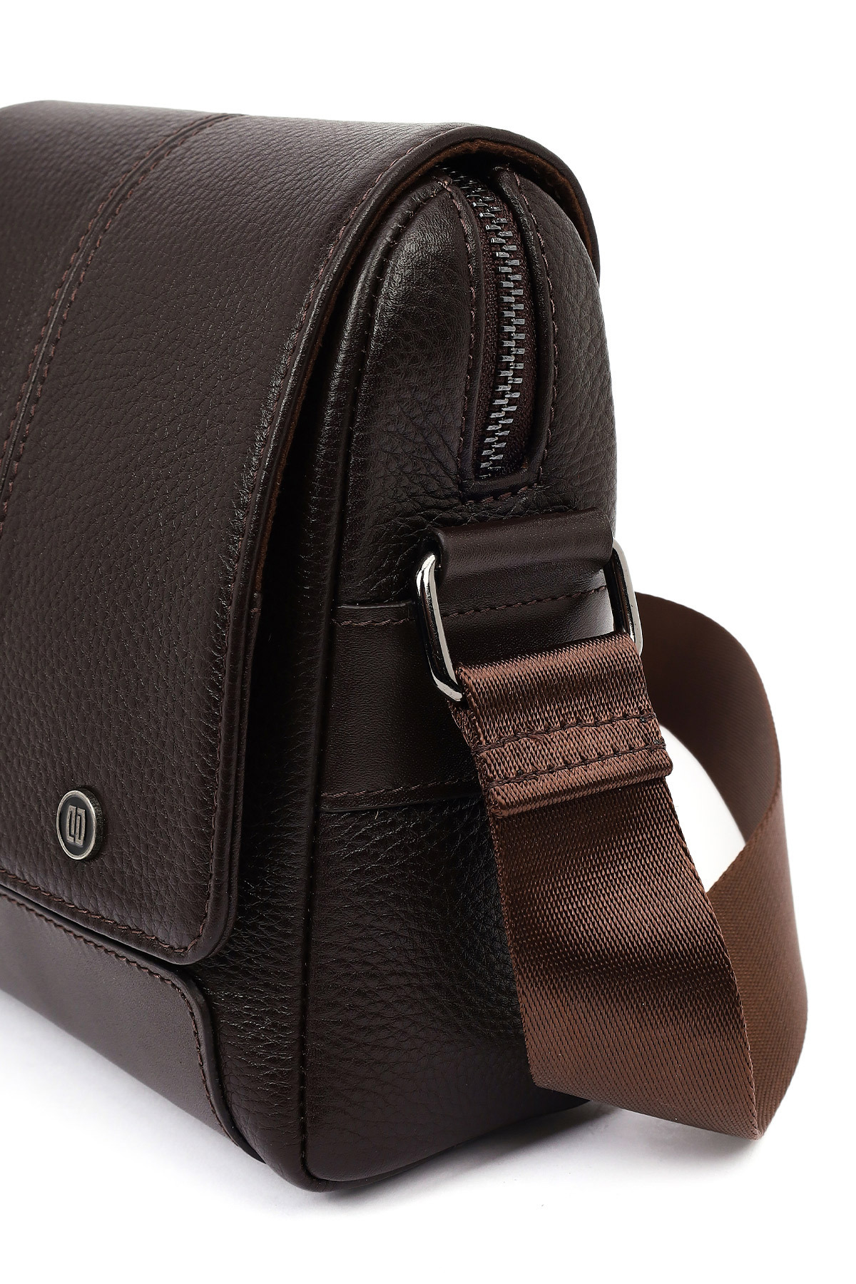 Derimod  Erkek Kahverengi Deri Postacı Çantası 21SBD310514 - Görsel 8