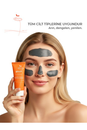 Goajé SKINCARE Siyah Nokta Karşıtı Aktif Karbon Peeling Maskesi Gözenek Arınd...