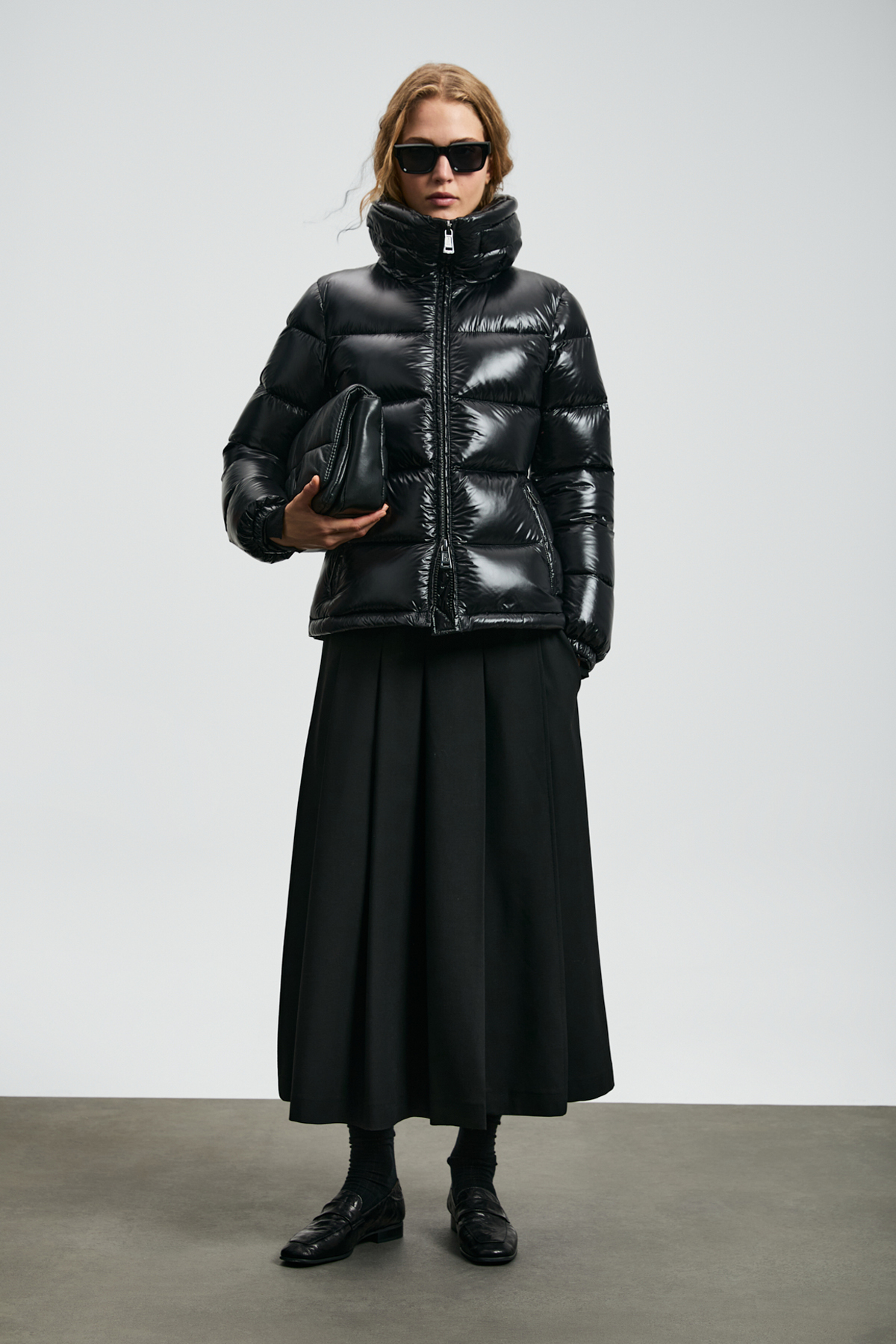 Lufian  Flash Kaz Tüyü Kadın Mont Siyah - Görsel 4