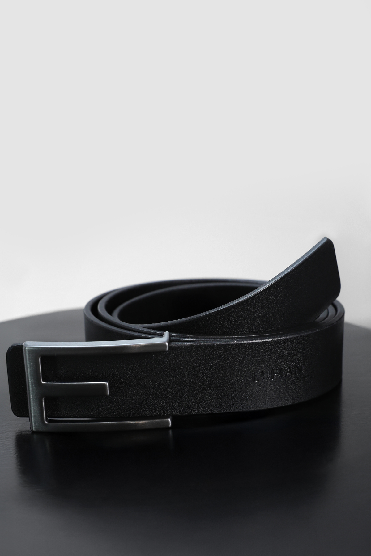 Lufian  Mark Erkek Deri Kemer Siyah - Görsel 2