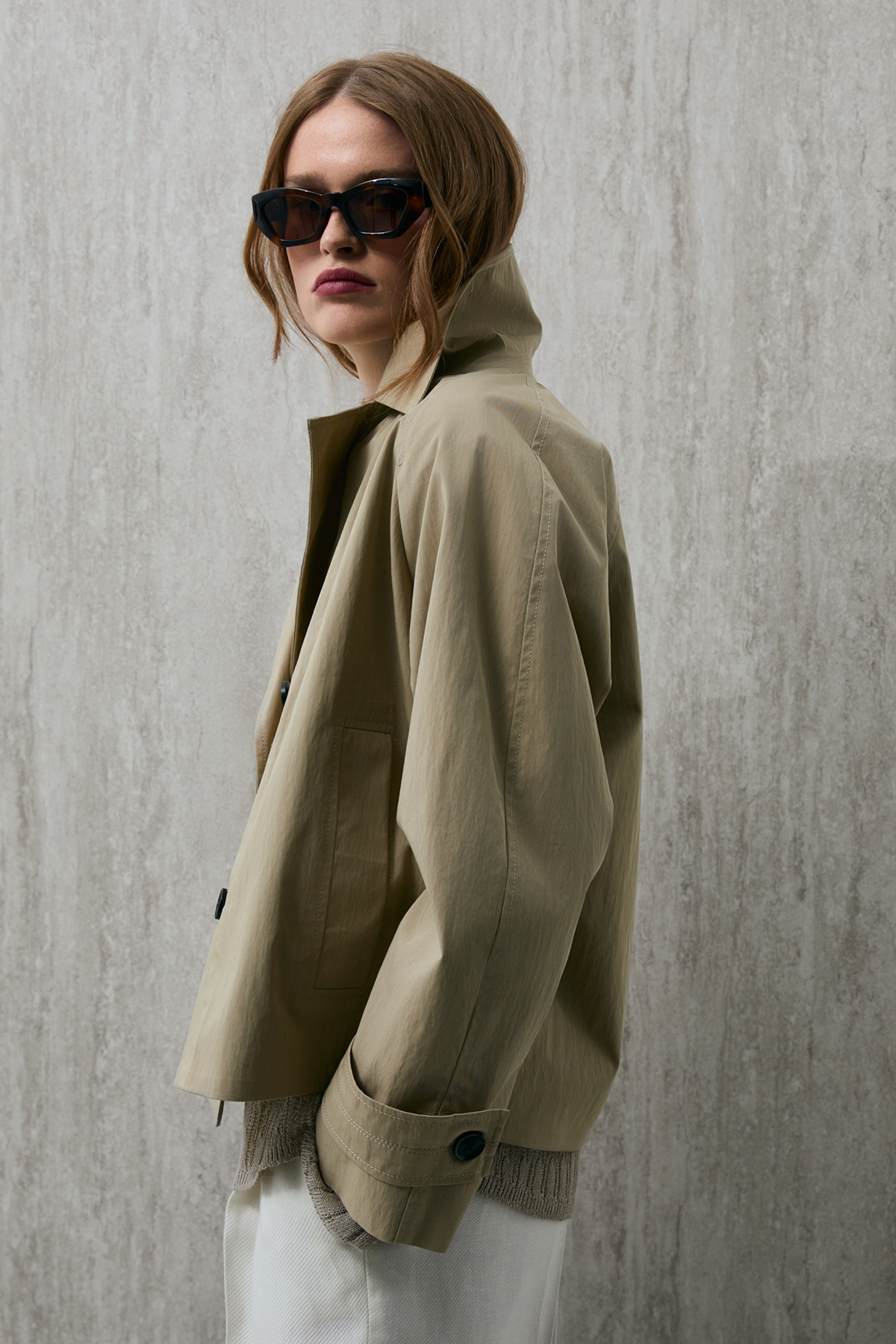 Lufian  Kriton Kadın Dış Giyim Bej - Görsel 5