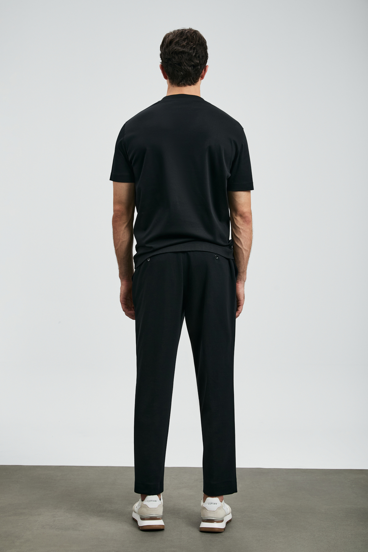 Lufian  Roland Erkek Basic Tişört Siyah - Görsel 6