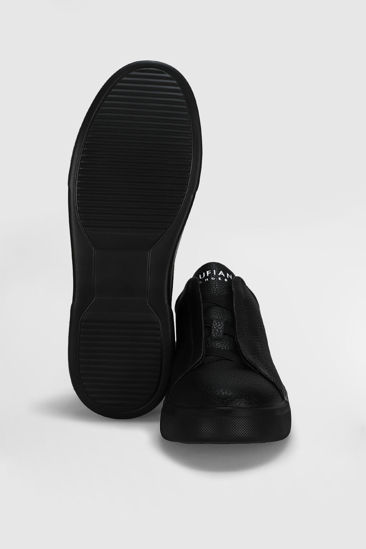 Lufian  Dante Erkek Deri Sneaker Ayakkabı Siyah - Görsel 5