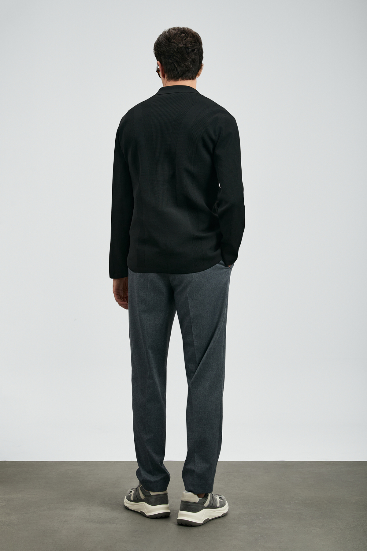 Lufian  Andre Erkek Hırka Siyah - Görsel 6