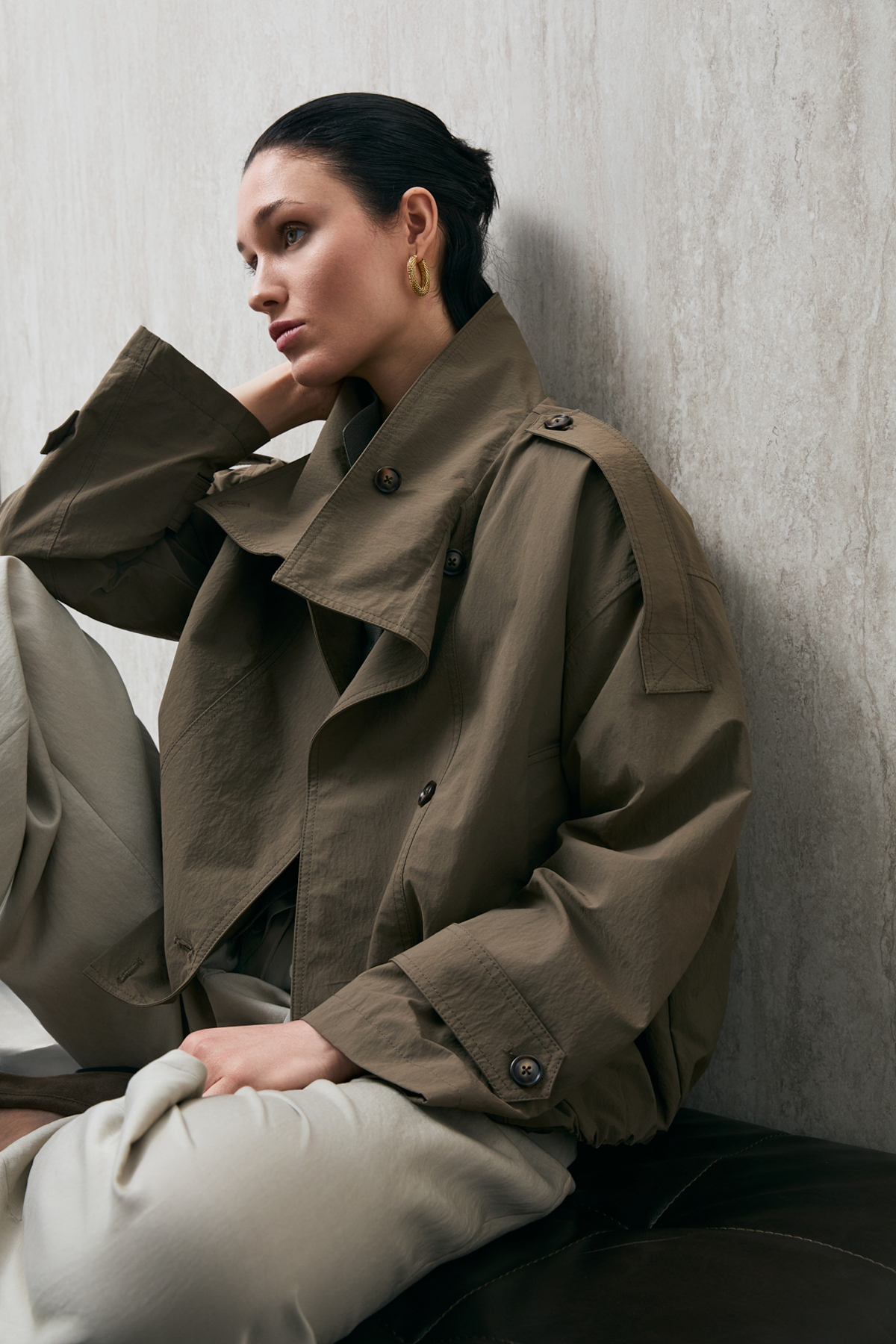 Lufian  Eros Kadın Dış Giyim Haki - Görsel 5