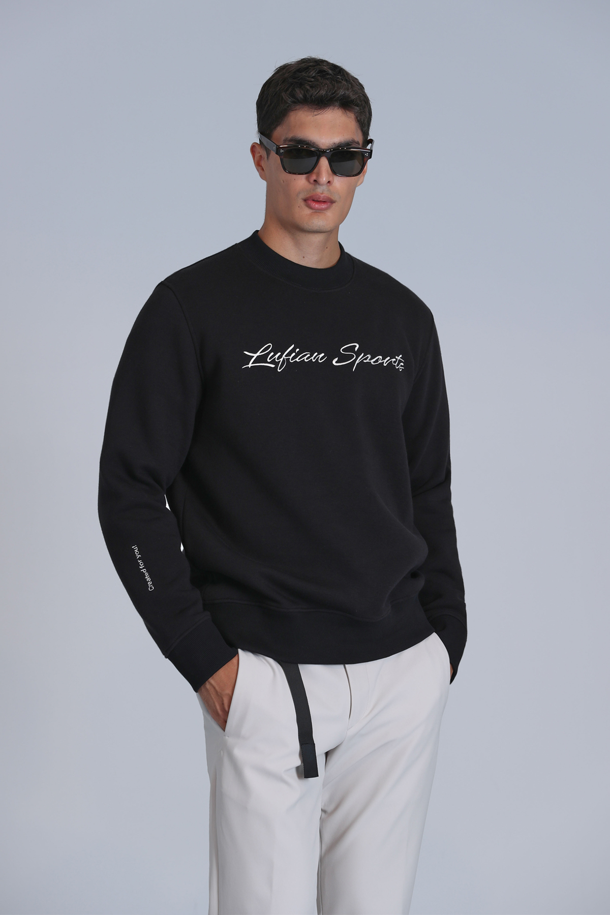 Lufian  Loved Erkek Sweatshirt Siyah