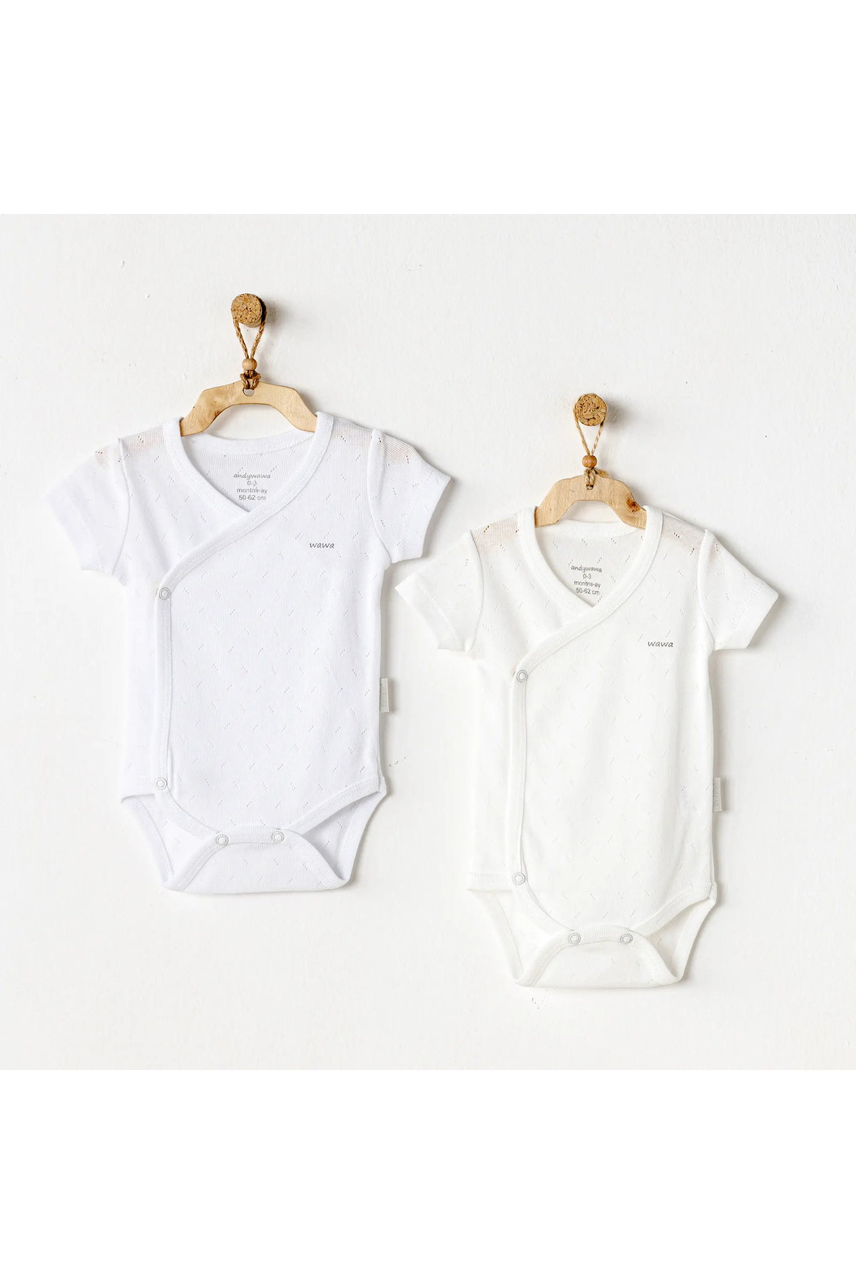 Ac25555 Jacquard Basic 2-Piece Bodysuit Ecru White