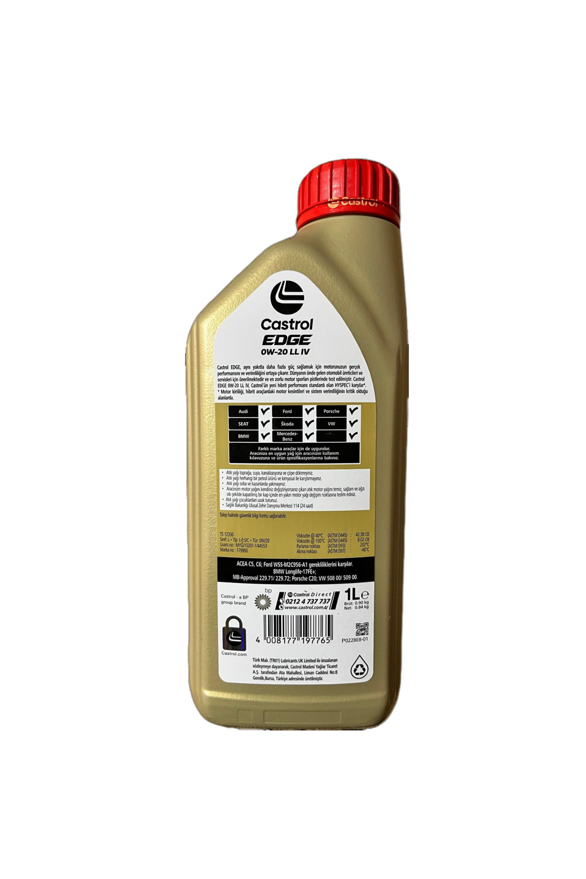 Castrol Edge 0W-20 LL 1 Litre Motor Yağı - Fiyatı, Yorumları
