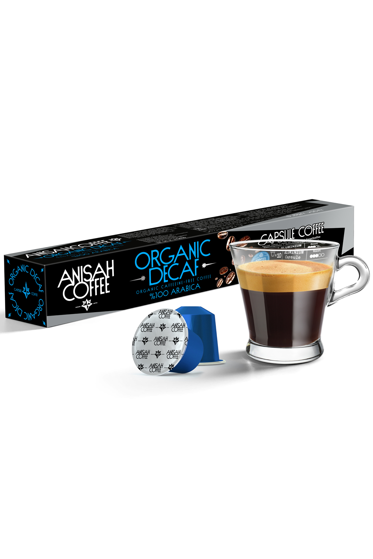 Anisah Coffee Organik Decaf Kafeinsiz Kapsül Kahve | 10'lu | Nespresso ...