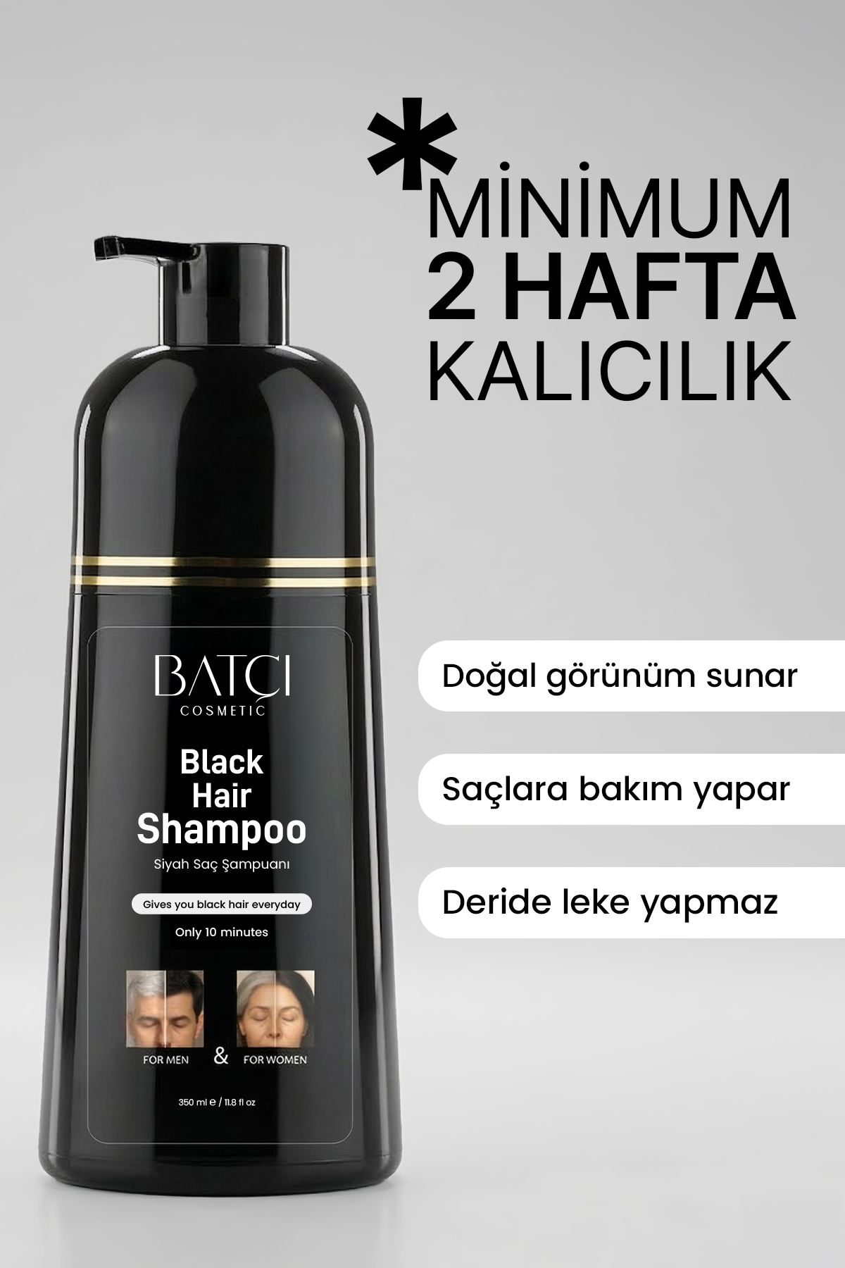 Saç Siyahlaştıran Anında Etkili Beyaz Kapatıcı Şampuan 350 Ml — 8684808759333 — تصویر 3 از 7