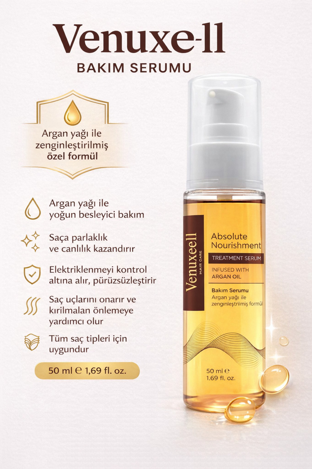 Argan Içerikli Saç Bakım Yağı — 2365489122 — تصویر 2 از 4