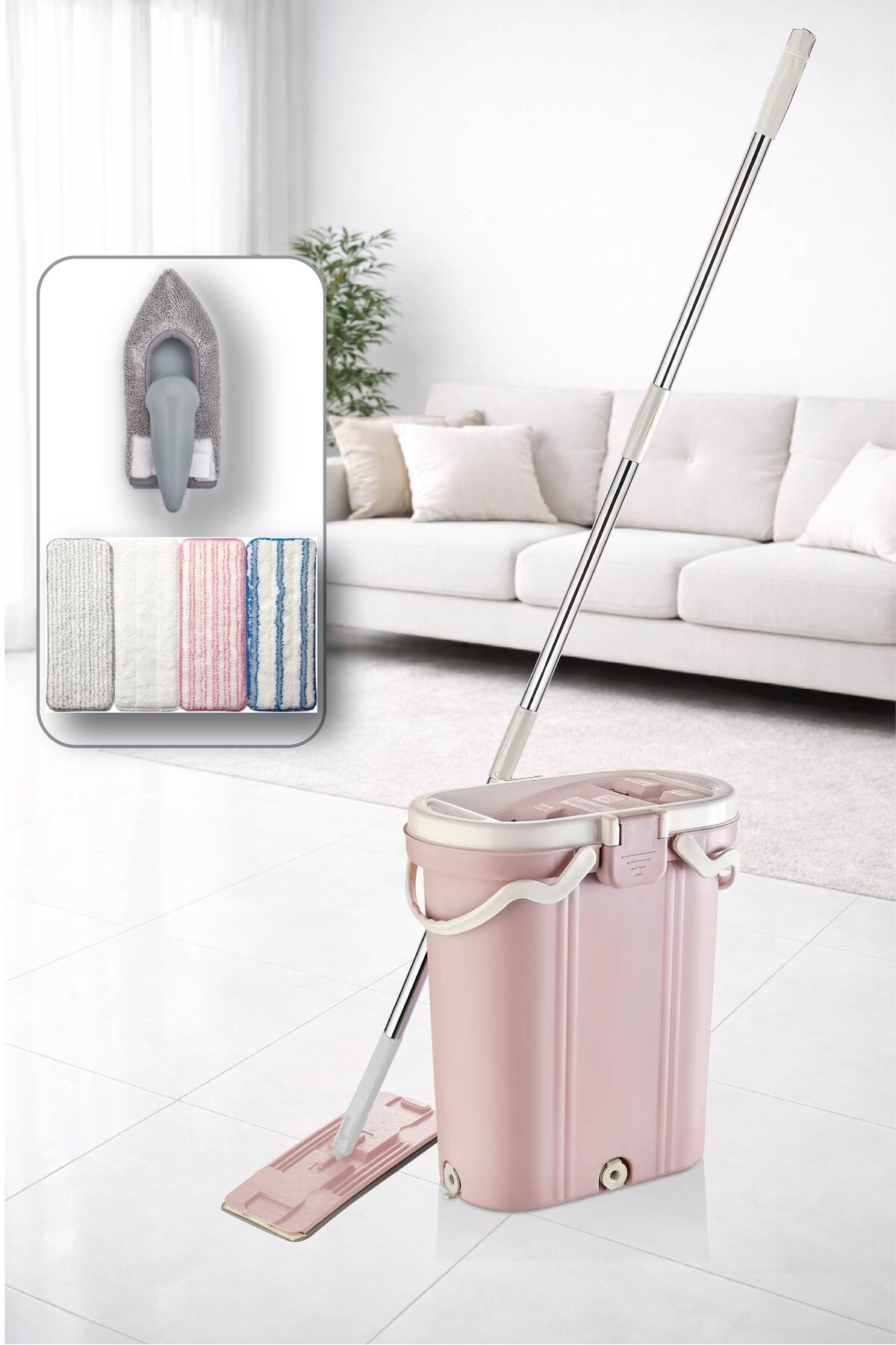 Vip Ahmet Vipset Premium Tablet Mop Temizlik Seti (Temiz & Kirli