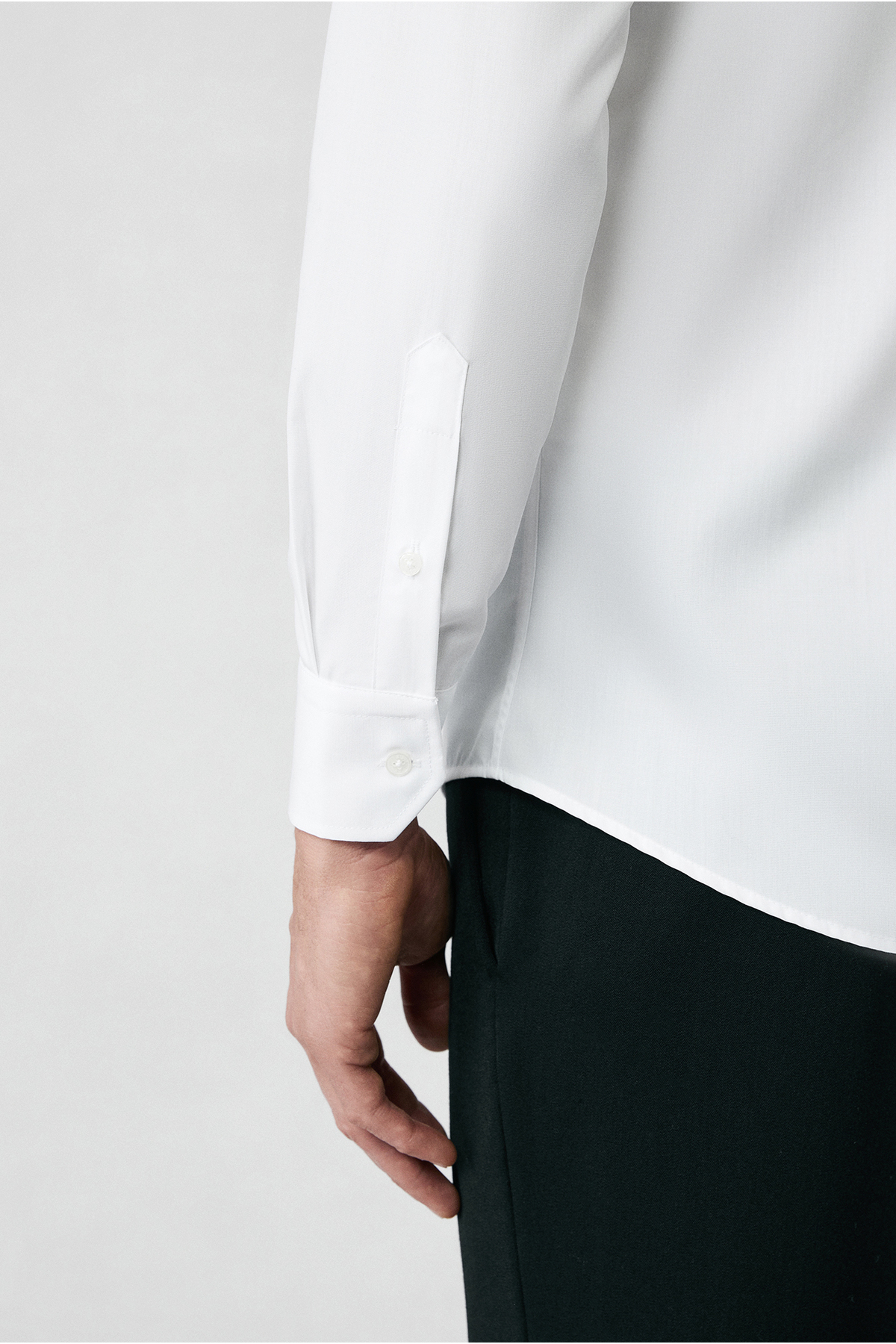 Kiğılı  Uzun Kol Slim Fit Non Iron Ütü Gerektirmeyen Pamuklu Klasik Gömlek - Görsel 3