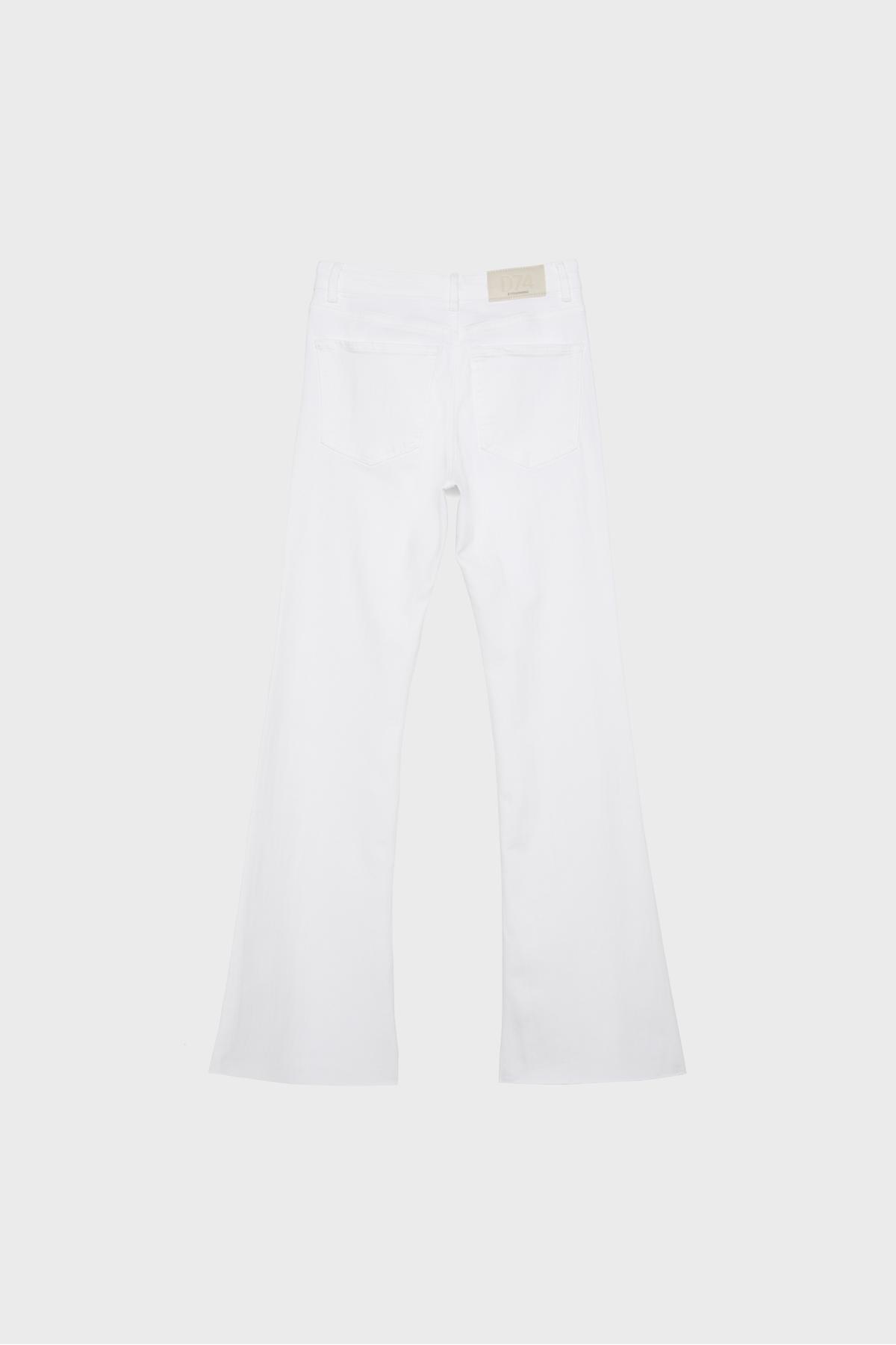 Stradivarius  Ispanyol Paça Slim Fit Jean - Görsel 7