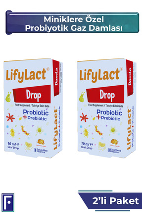 LifyLact Damla 10 ml , Probiyotik, Prebiyotik, Gaz Damlası , 2'li Süper Avantaj