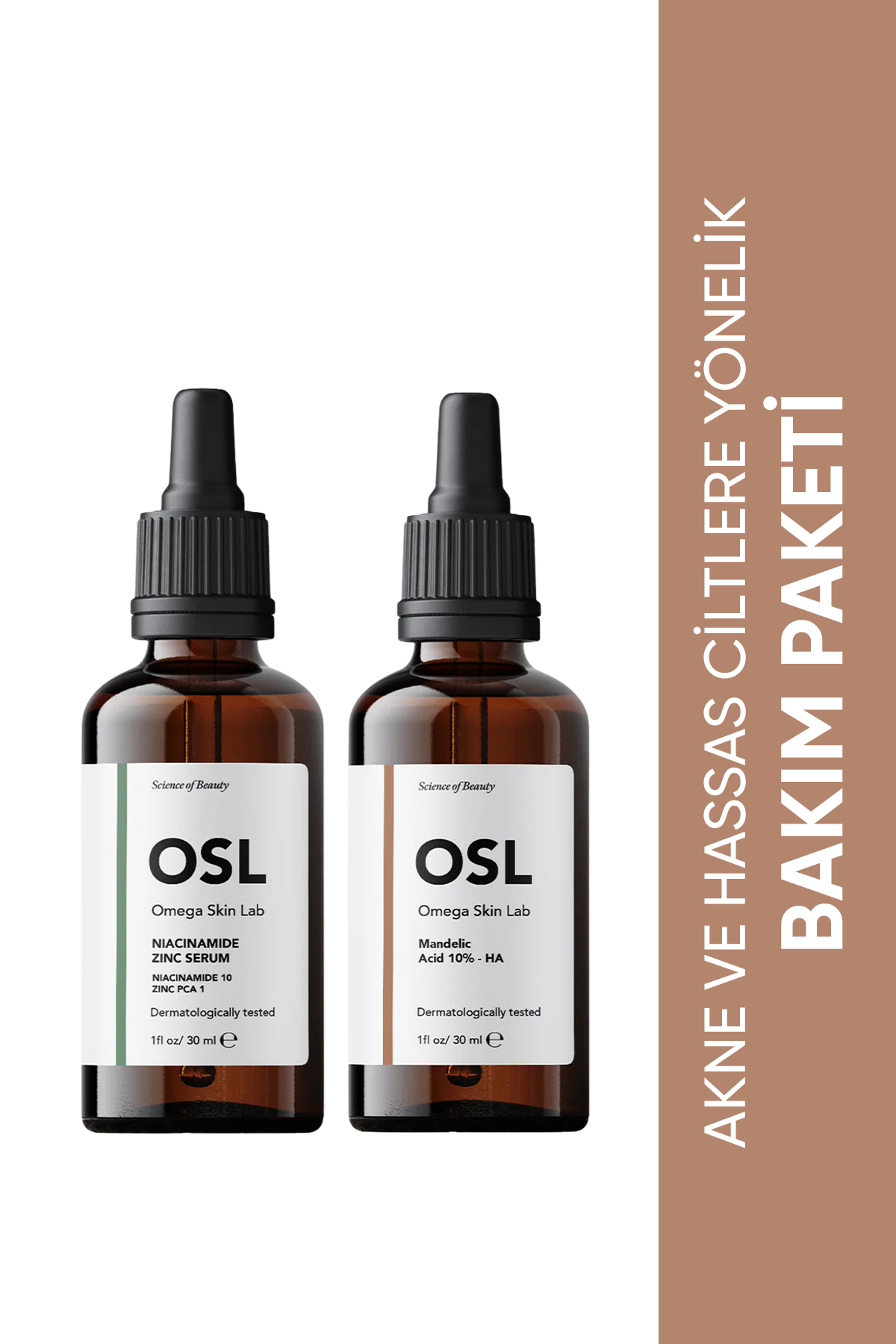 OSL Omega Skin Lab Akne Ve Hassas Ciltlere Yönelik Bakım Paketi