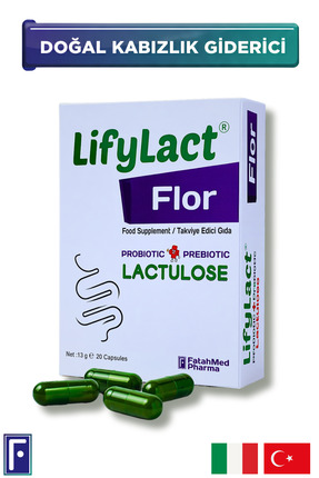 LifyLact ® Flor Probiyotik Kapsül , Prebiyotik , Laktuloz,