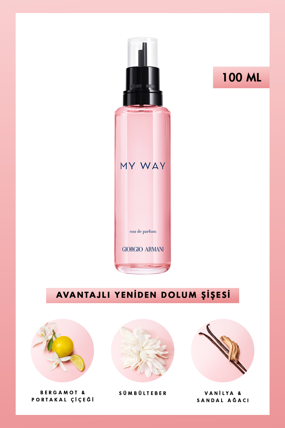 Giorgio Armani My Way EDP 100 ml Refill Yeniden Doldurulabilir Kadın Parfümü 3614273875752 - Fiyatı, Yorumları
