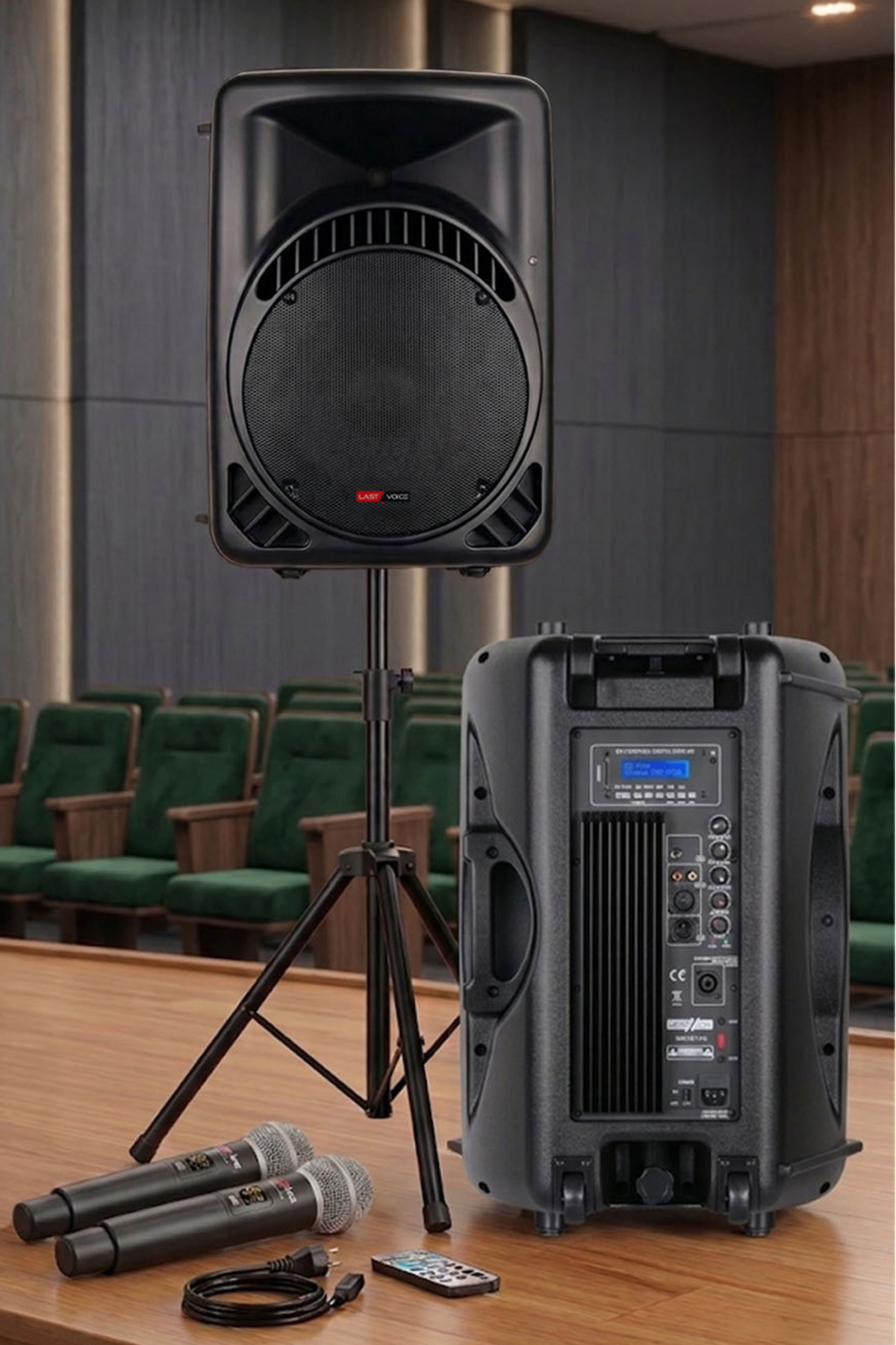 Lastvoice AMPLE-12SET 800W 12 inç Aktif Hoparlör ve Mikrofon Ses