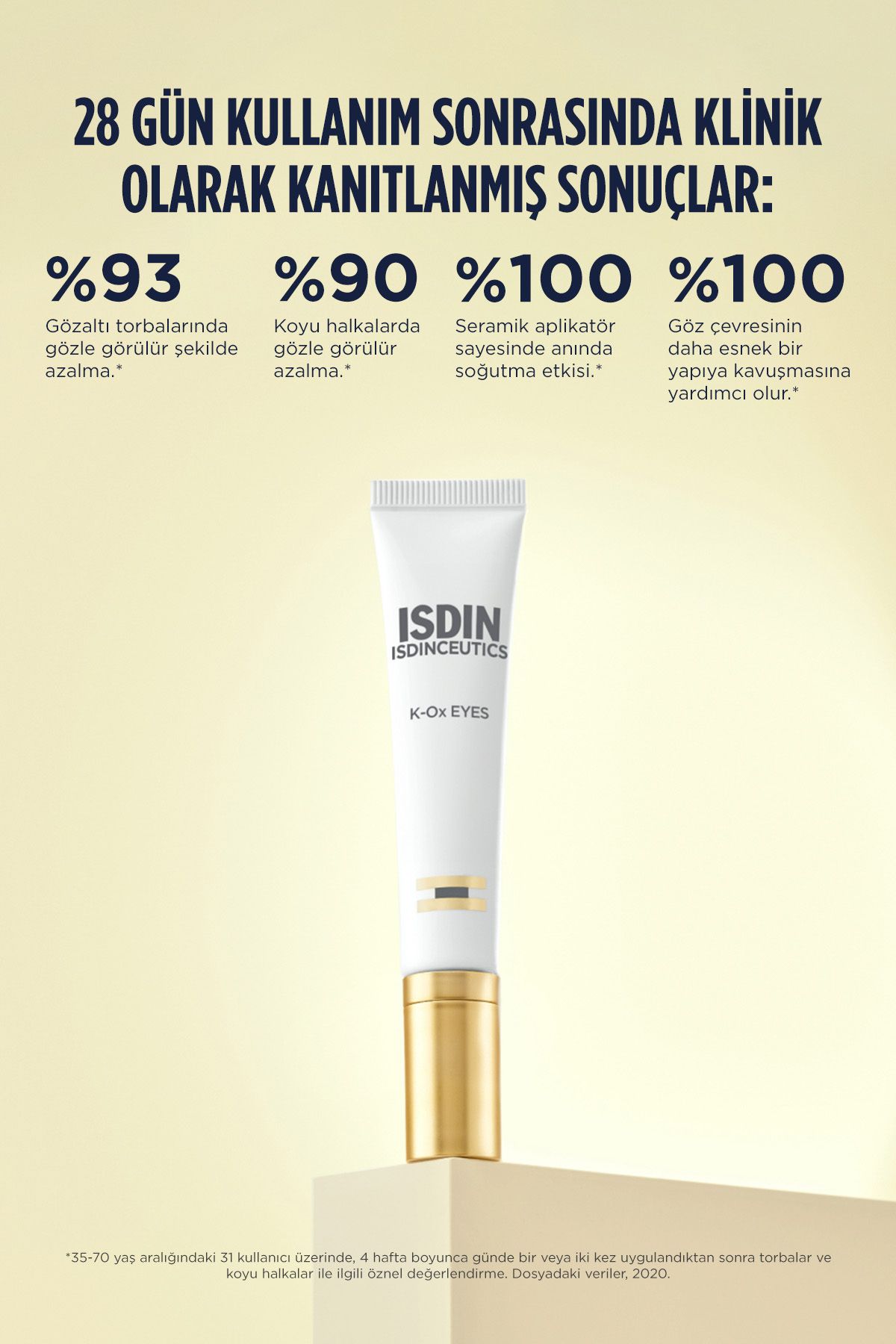 K-ox Eyes Koyu Halka Karşıtı Nemlendirici & Aydınlatıcı Etkili Göz Kremi 15ml — ISC769183- — تصویر 3 از 7