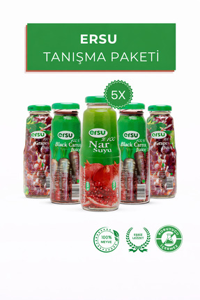 ersu Meyve Suyu Tanışma Paketi | İlave şeker, katkı ve koruyucu madde içermez...