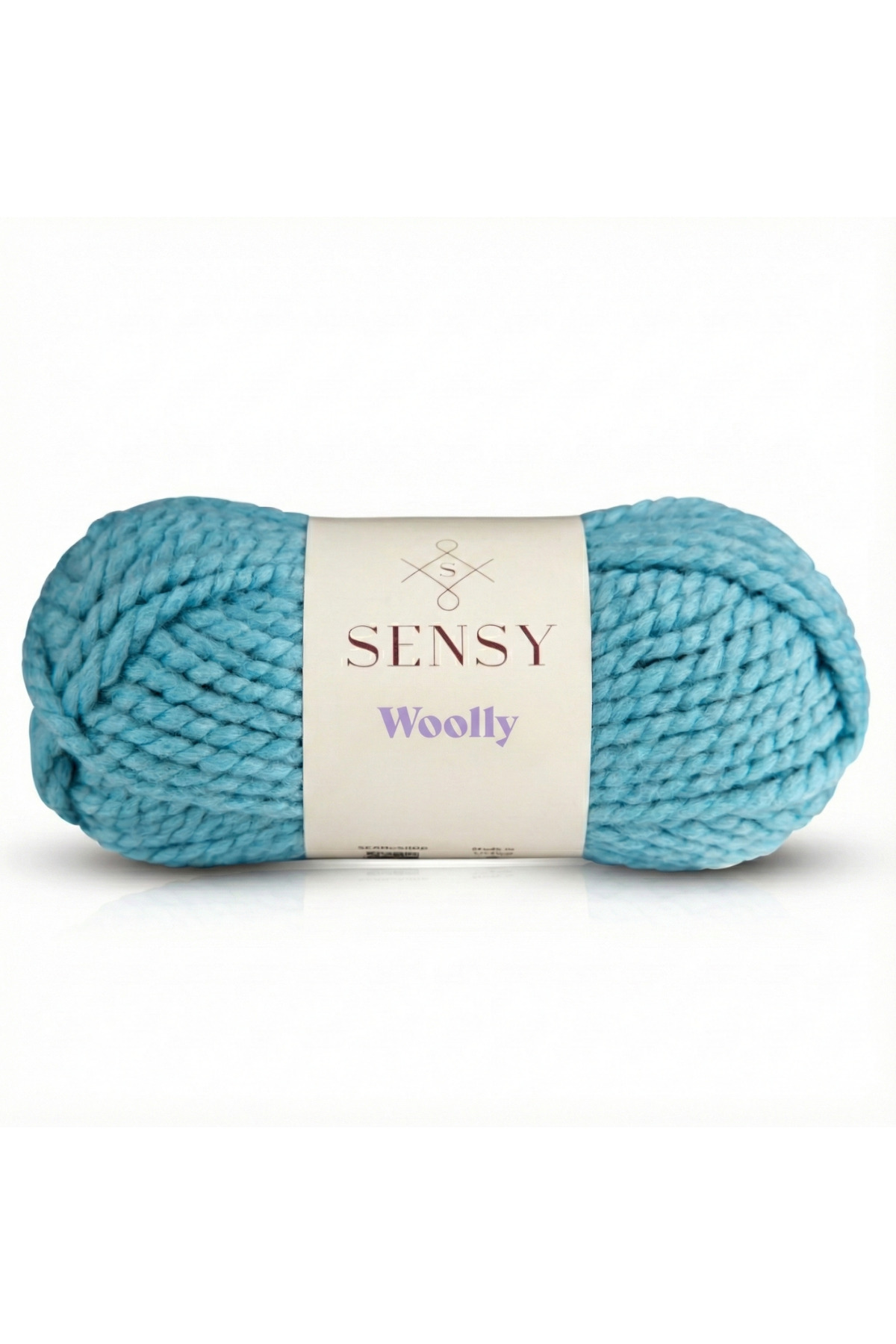 Premium Woolly Hand Knitting Rope Scarf Beanie Hat Rope Poncho Rope Cardigan Yarn Baby Blue