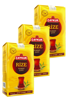 Çaykur Rize Turist Dökme Çay 1000 gr. Üçlü Paket